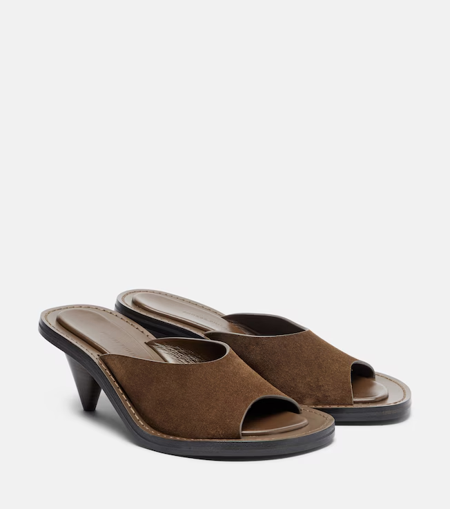 BALMAIN Suede mules