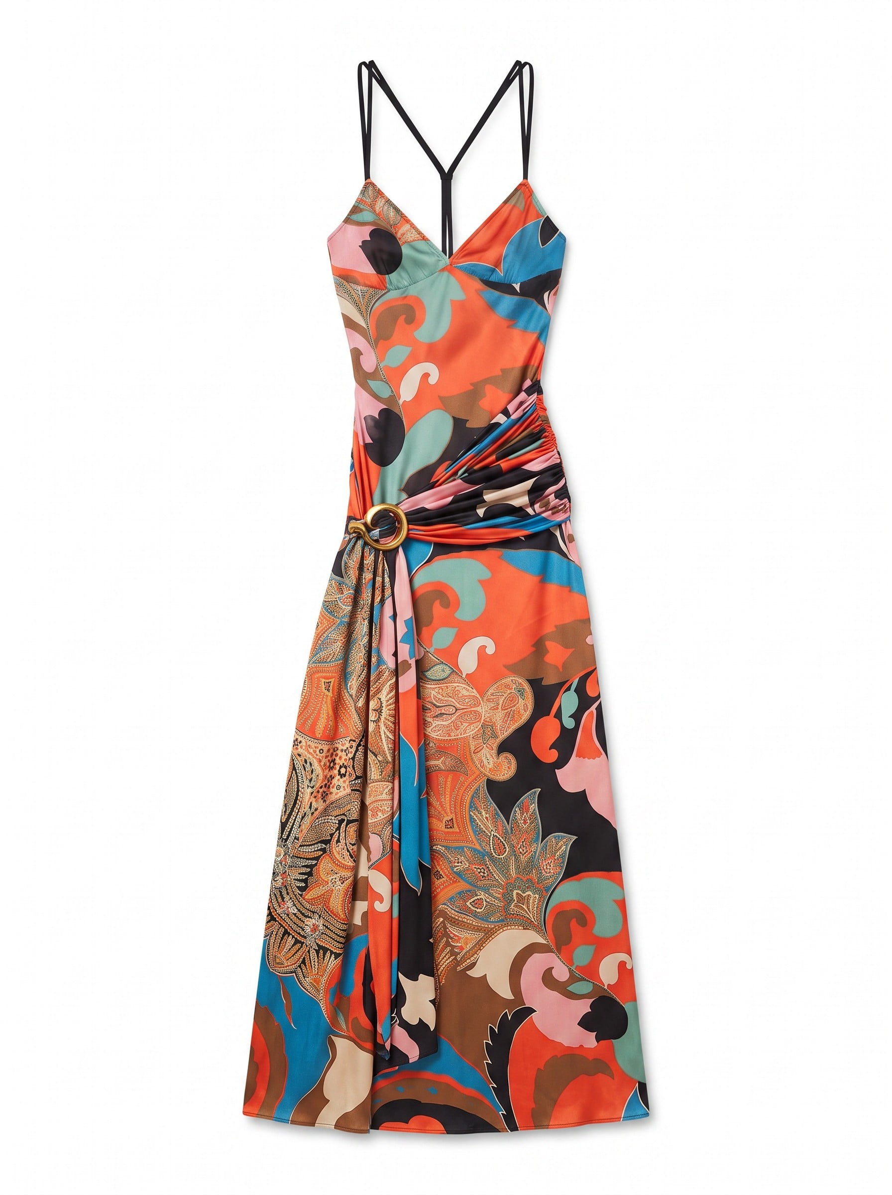 ETRO Long Dress With Sash At The Waist