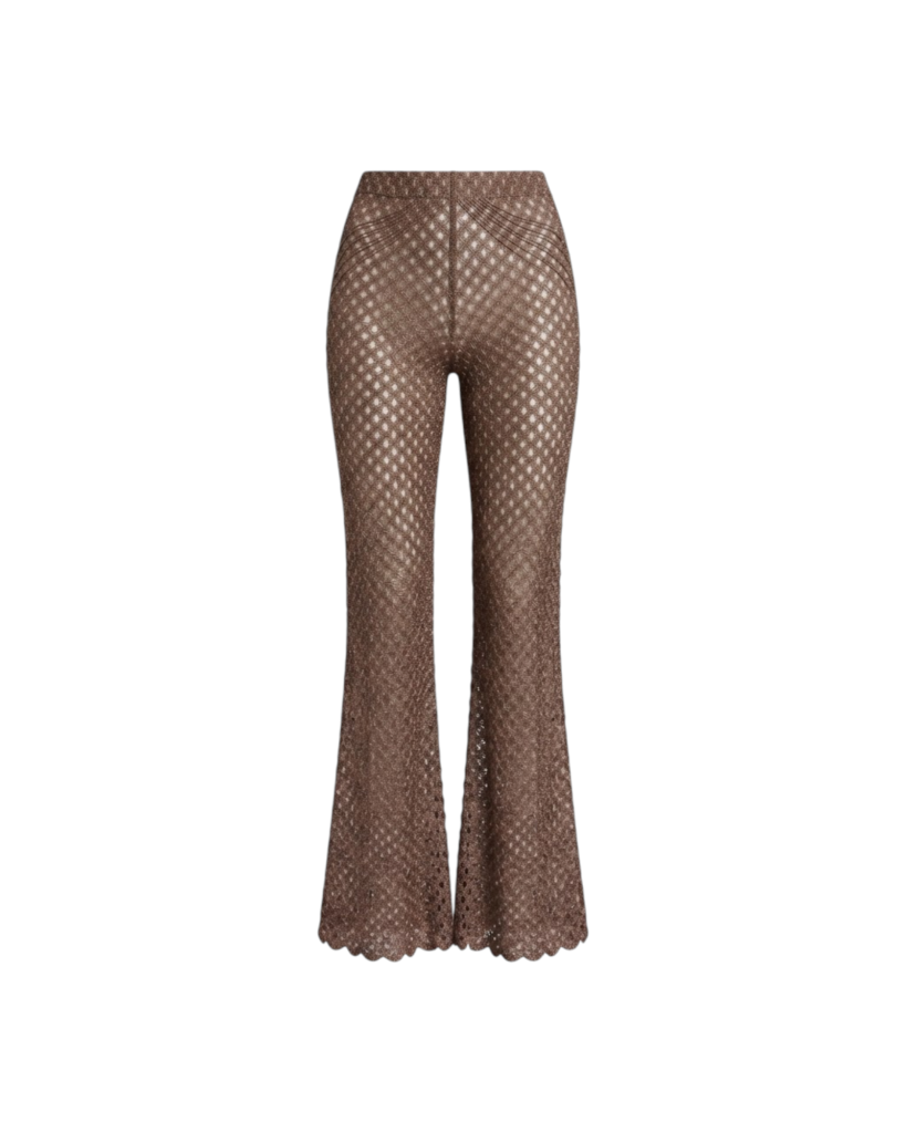 MISSONI TROUSERS-SOLID COLOR RASCHEL LACE