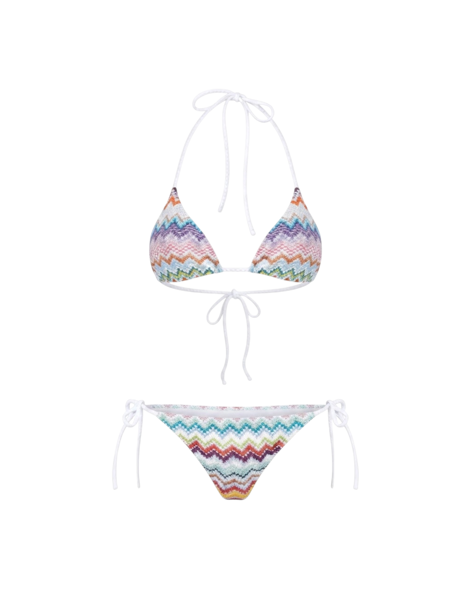 MISSONI BIKINI-VISCOSE BLEND MULTICOLOR CHEVRON RASCHEL CATALOGUE