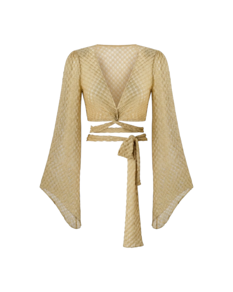 MISSONI TOP-SOLID COLOR RASCHEL LACE
