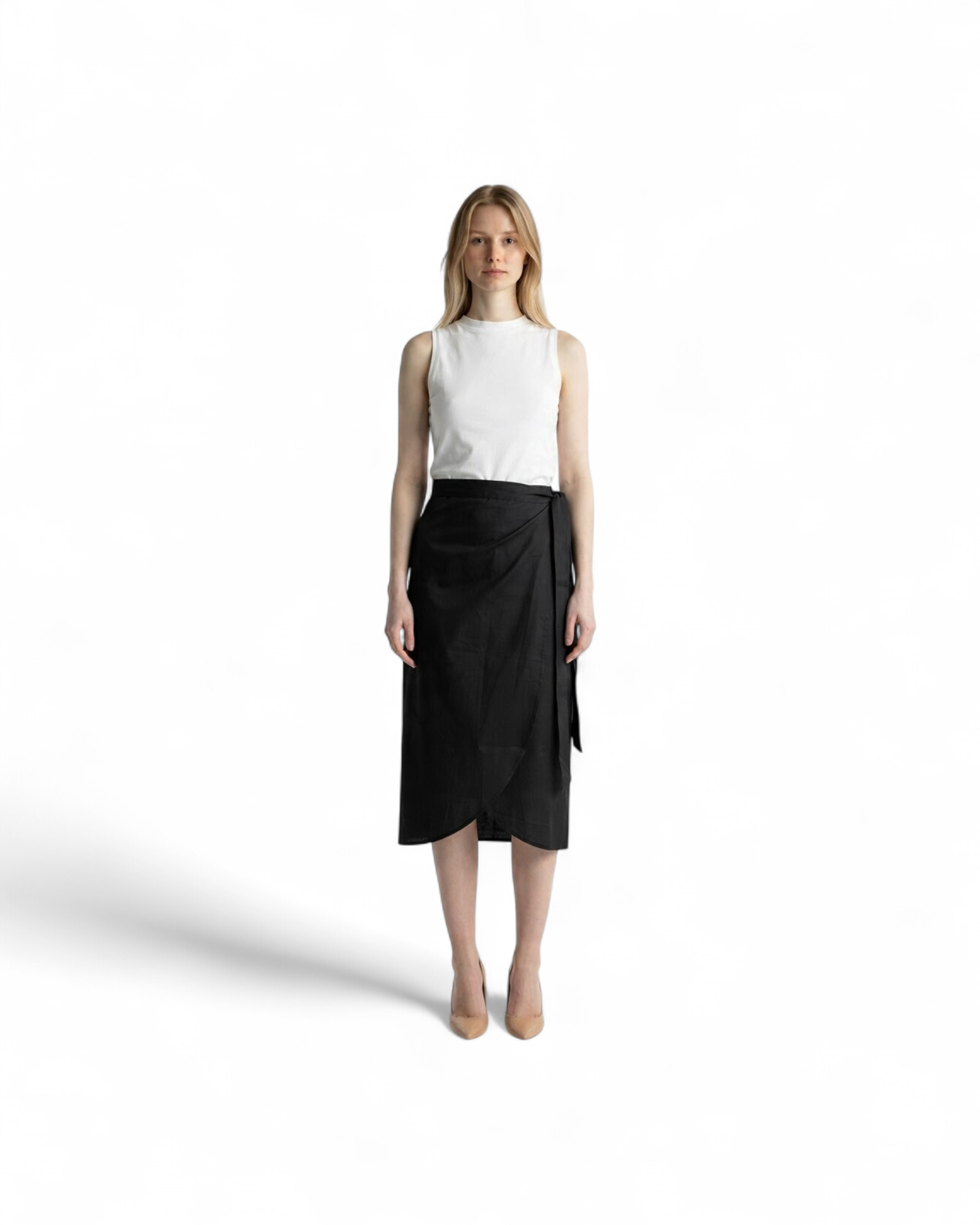 ISABEL BENENATO WRAP SKIRT MODEL
