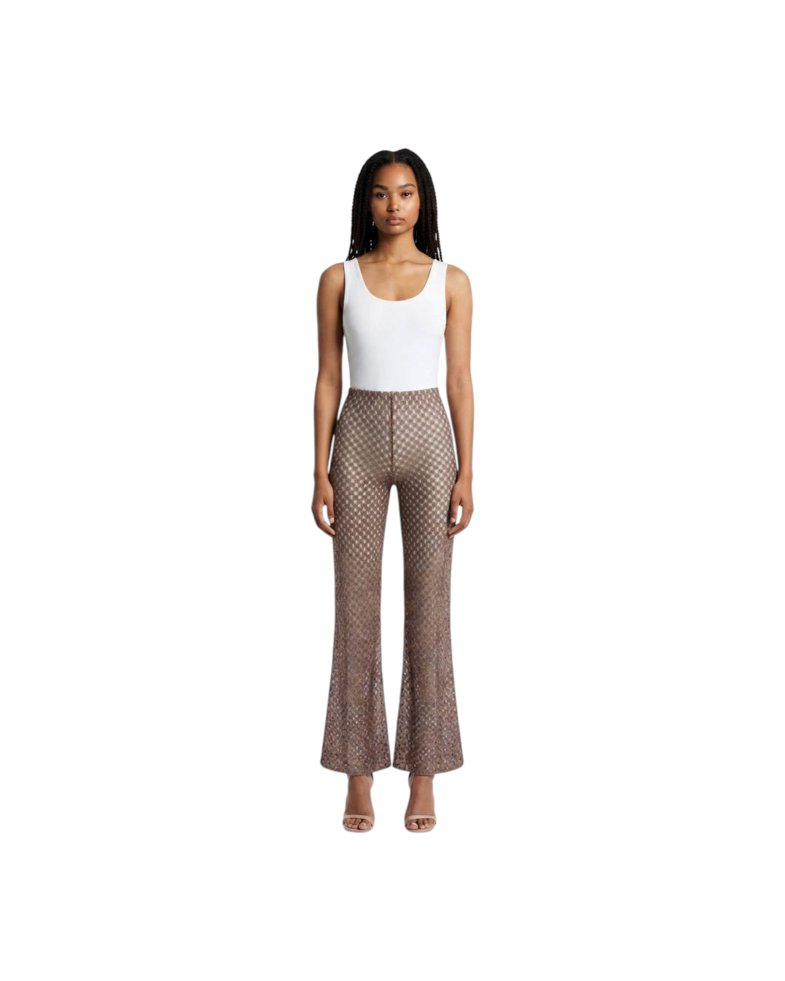 MISSONI TROUSERS-SOLID COLOR RASCHEL LACE MODEL