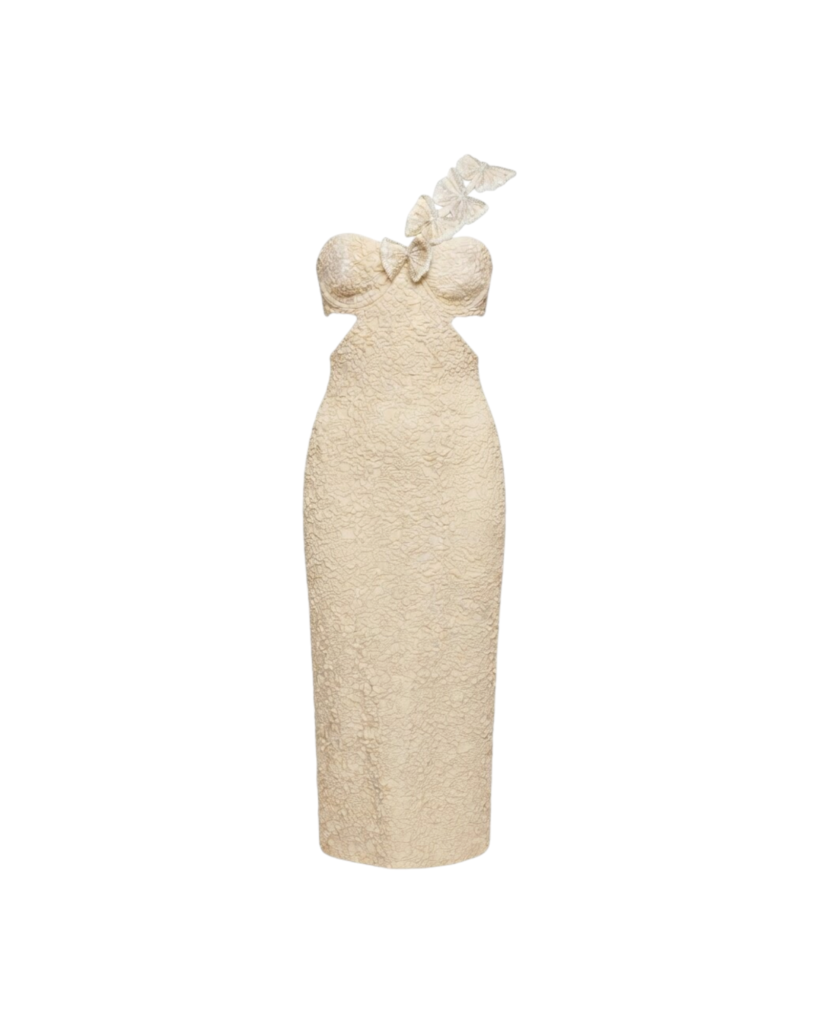 PATBO PAPILLON JACQUARD ONE SHOULDER