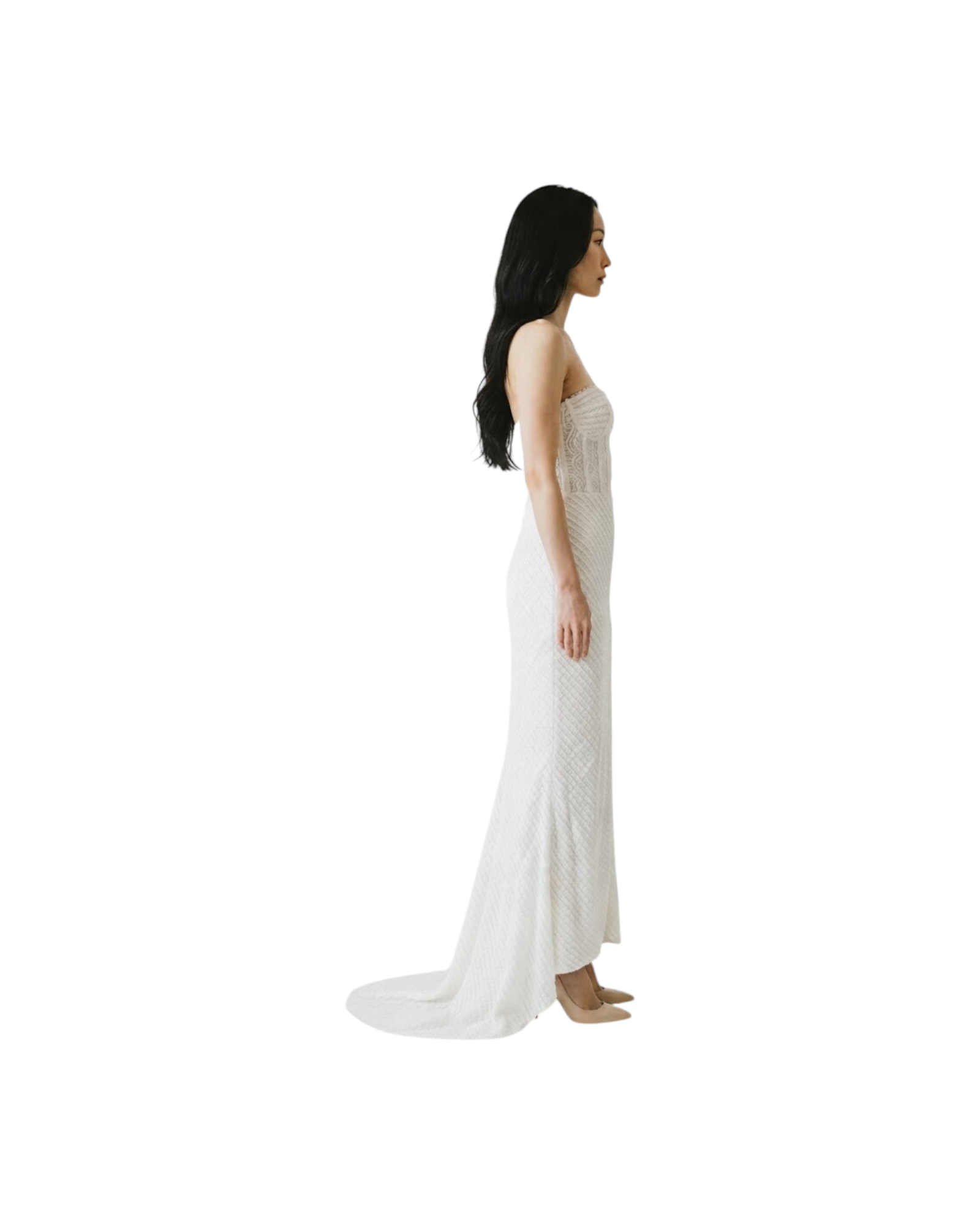 CHARO RUIZ LONG DRESS FAE MODEL