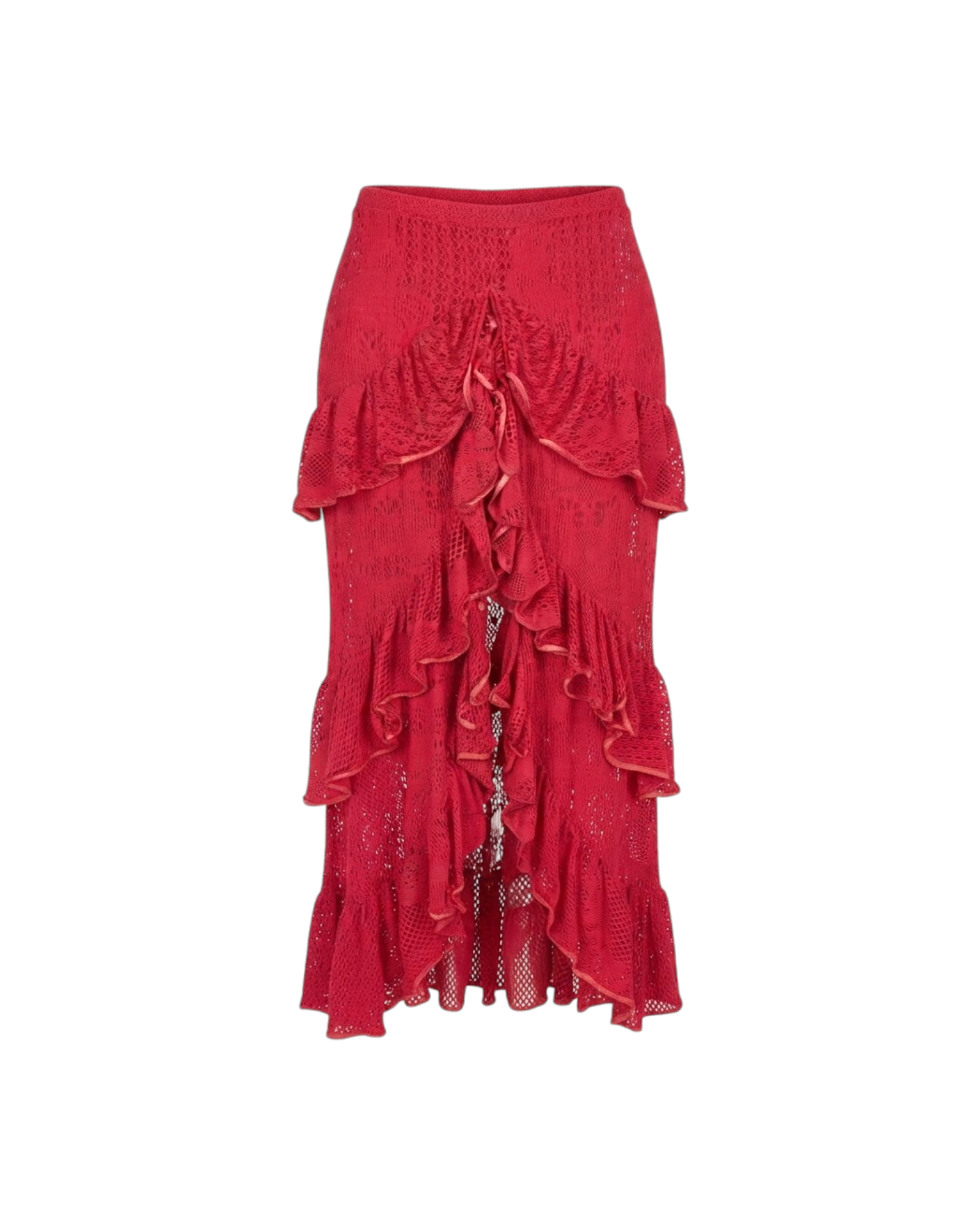 PATBO RUFFLED LACE BEACH SKIRT CATALOGUE