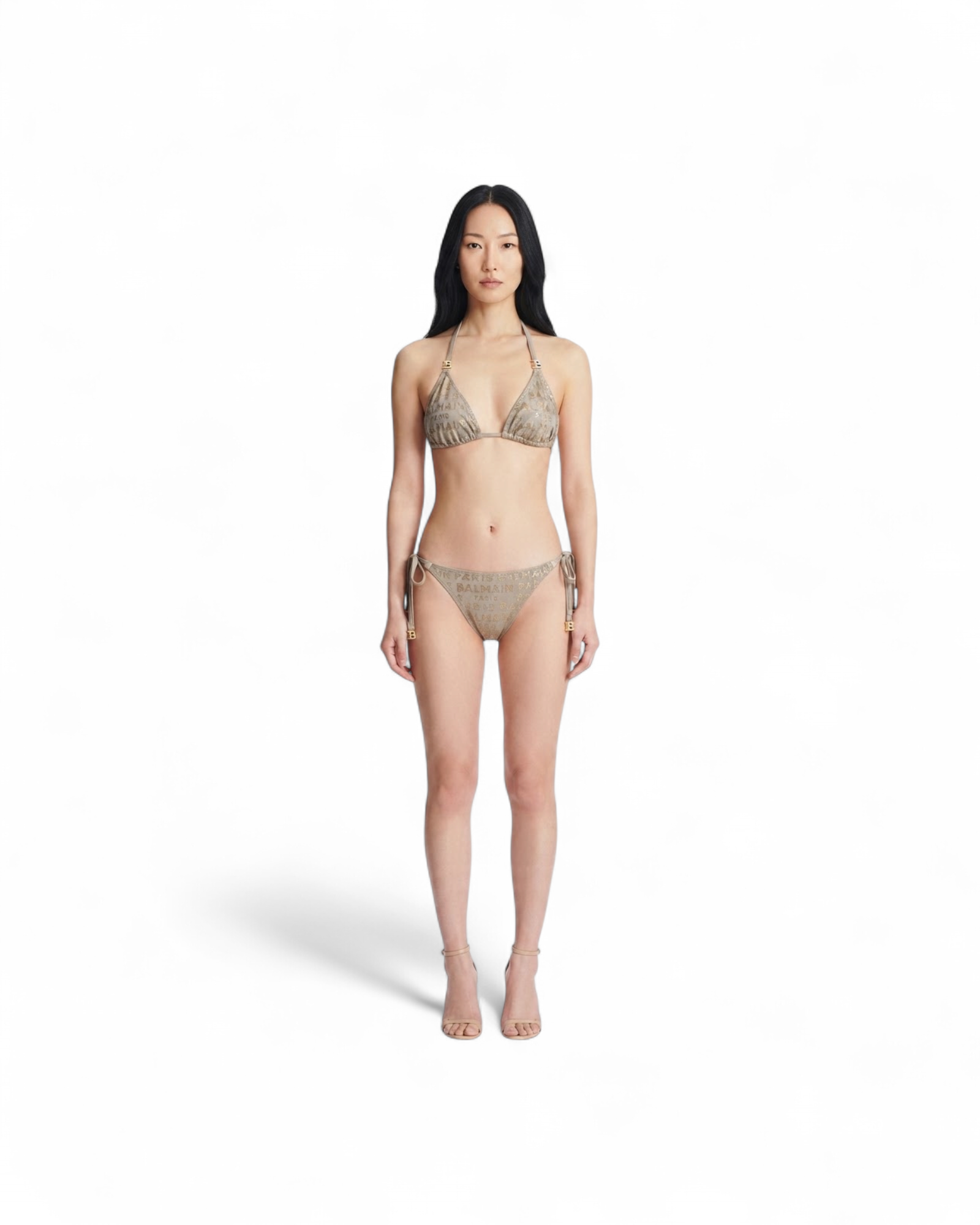 BALMAIN ALLOVER/TRIANGLE BIKINI MODEL
