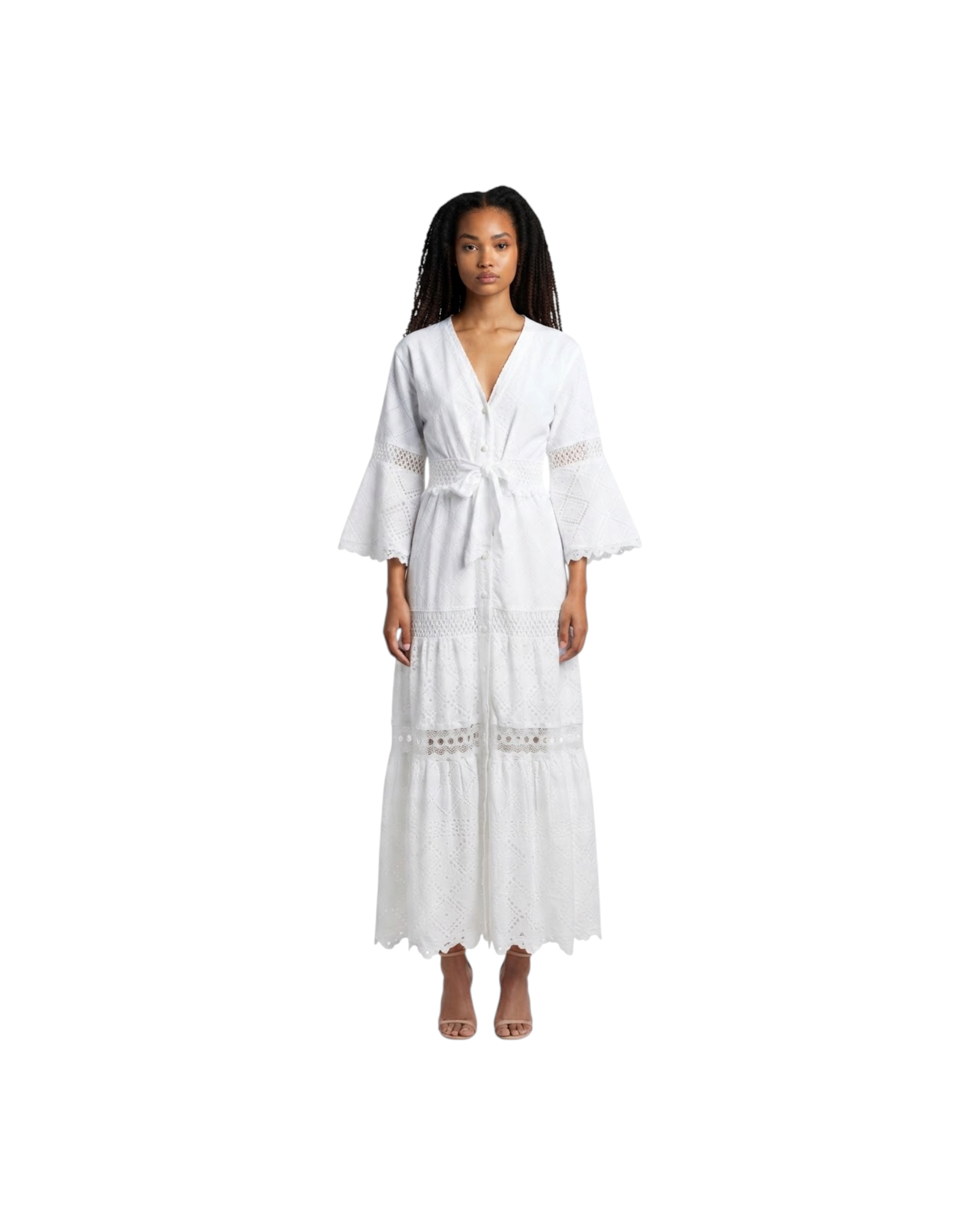 TEMPTATION POSITANO DRESS BIANCO MODEL