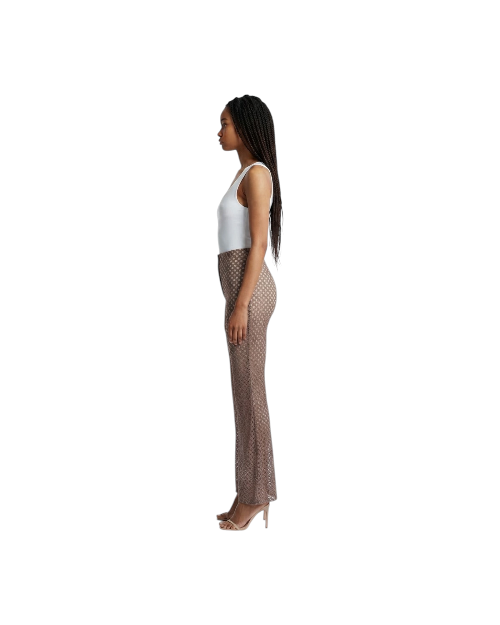MISSONI TROUSERS-SOLID COLOR RASCHEL LACE MODEL