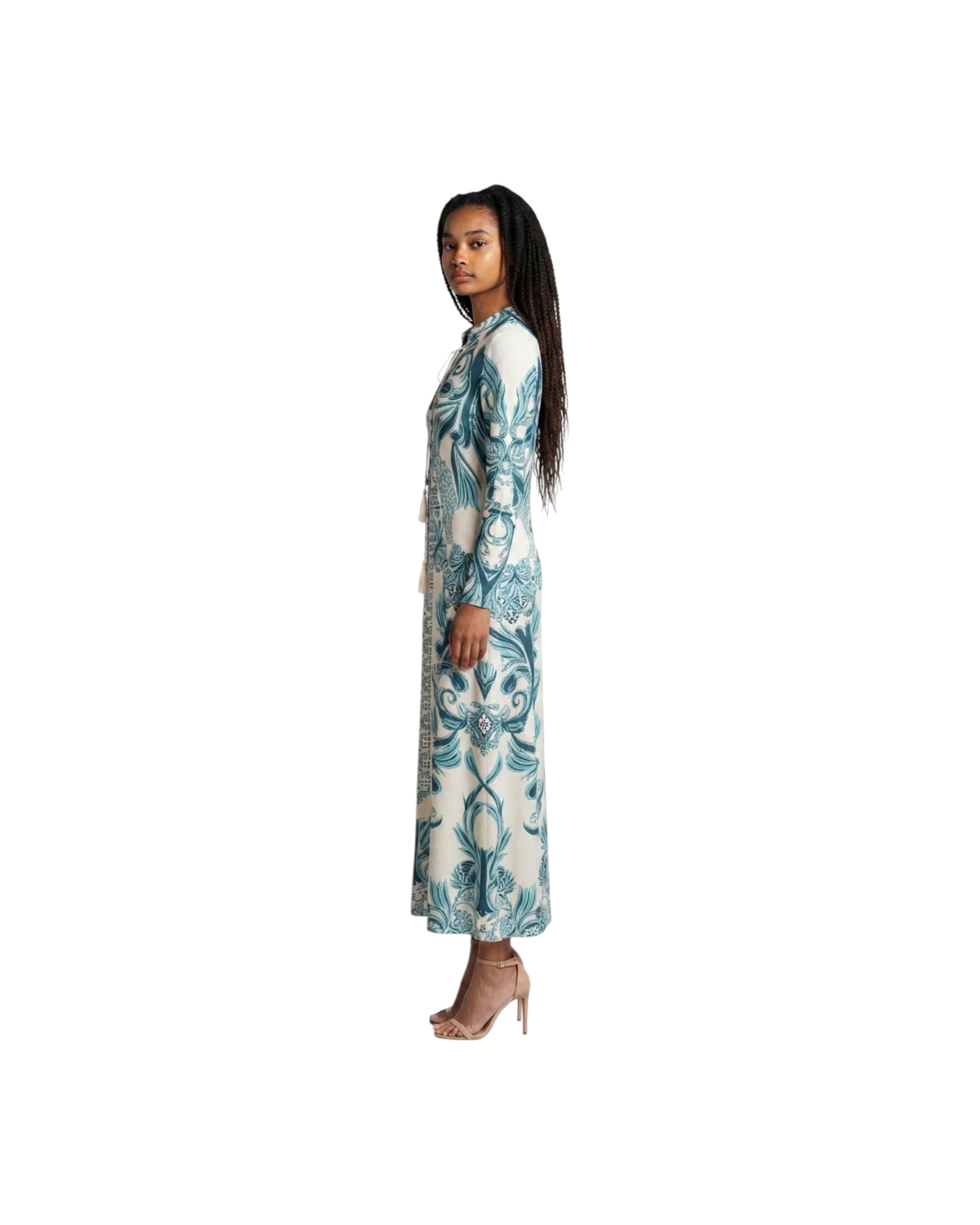 MELISSA ODABASH AMITY SS-WOMEN'S LONG DRESS-ALLEGRIA MODEL