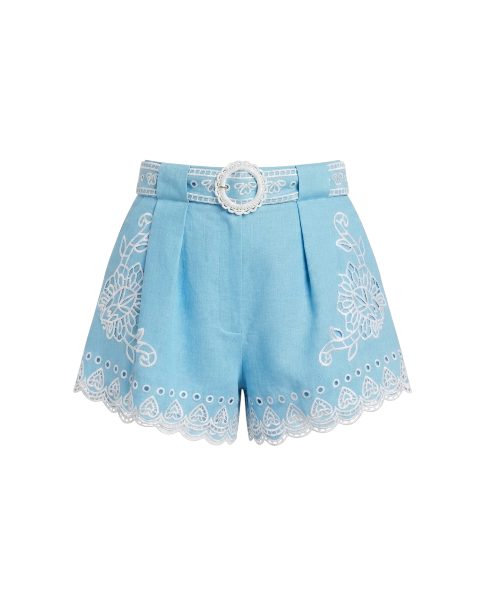 FARM RIO ROMANTIC RICHELIEU SHORTS-BLUE CATALOGUE