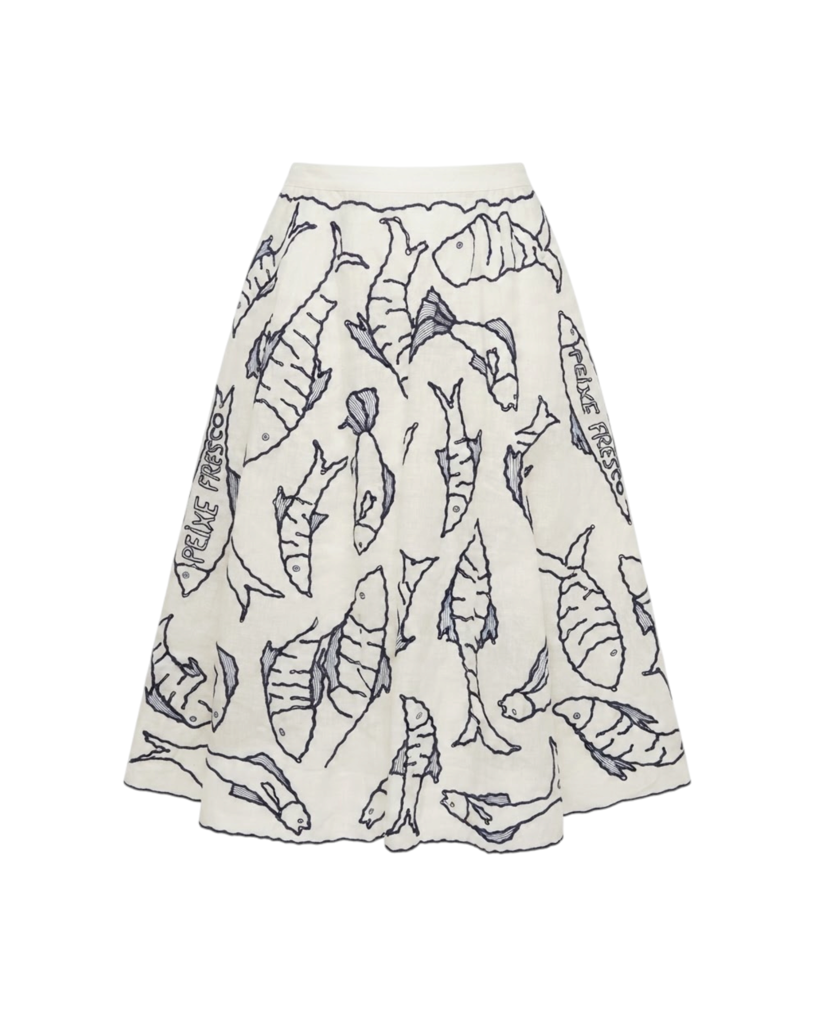 FARM RIO FRESH FISH MIDL SKIRT-OFF-WHITE CATALOGUE