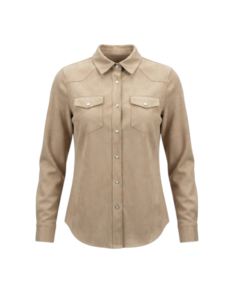 SALVATORE SANTORO SUEDE SHIRT