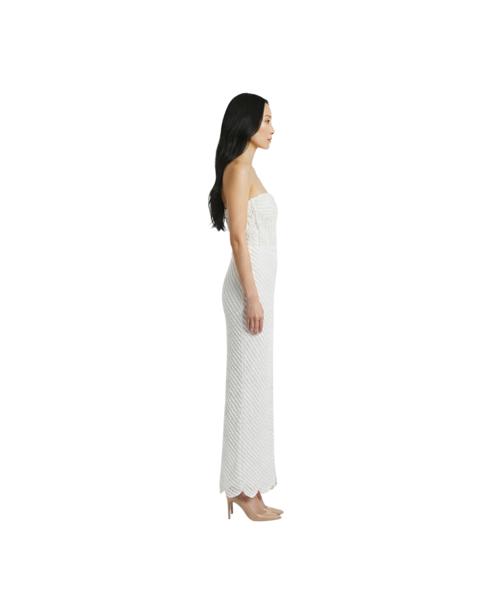 CHARO RUIZ LONG DRESS FAE MODEL