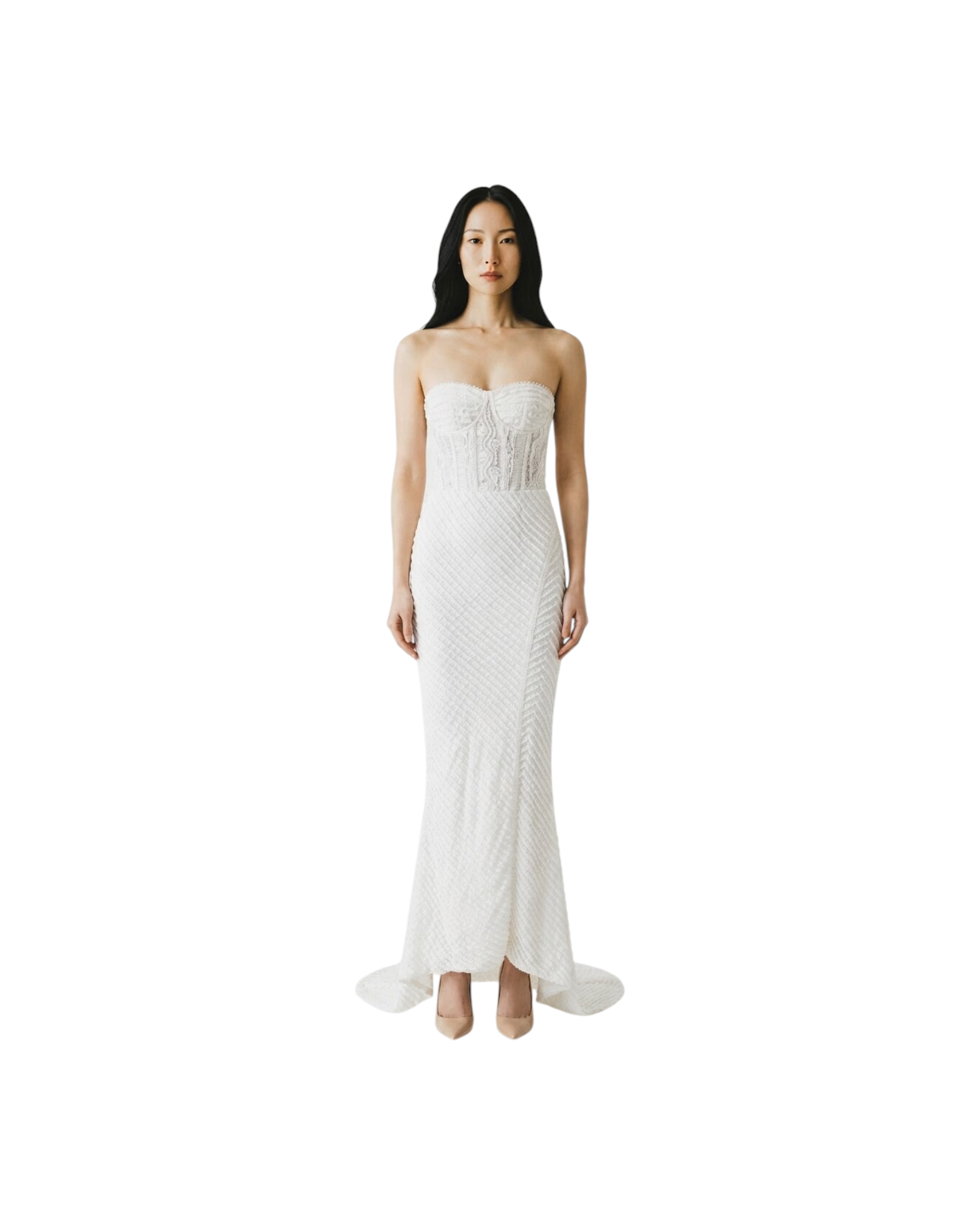 CHARO RUIZ LONG DRESS FAE MODEL
