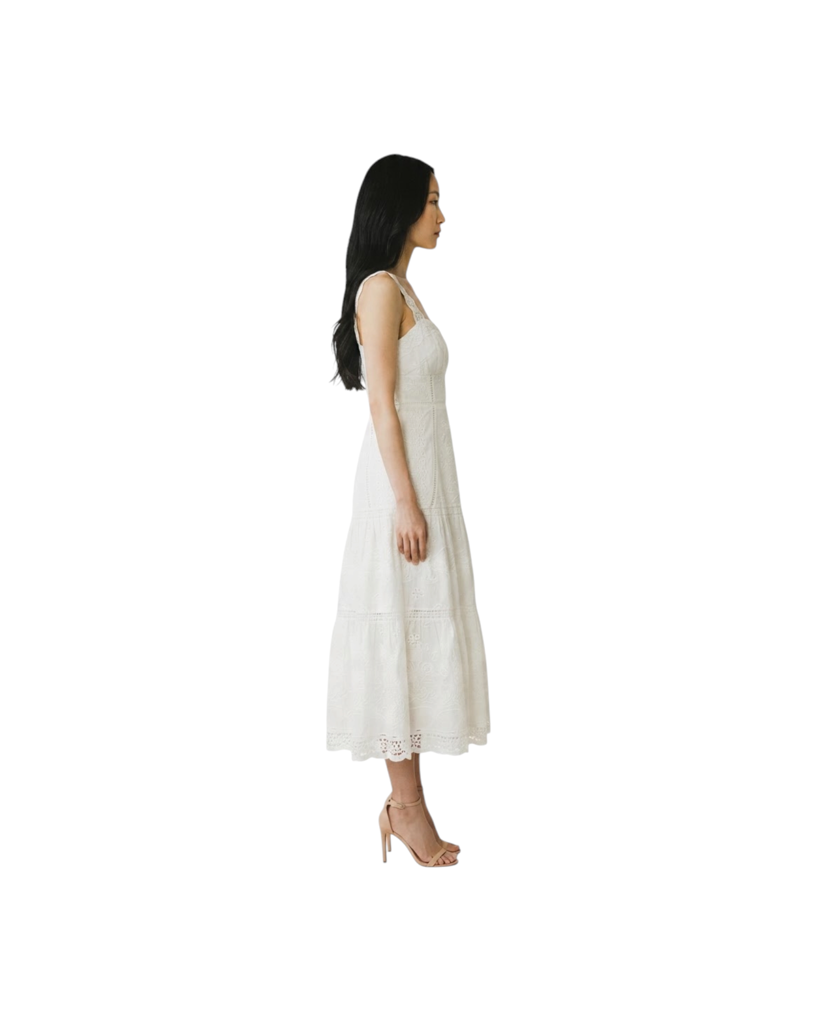 FARM RIO RICHELIEN SLEEVLESS DRESS MODEL