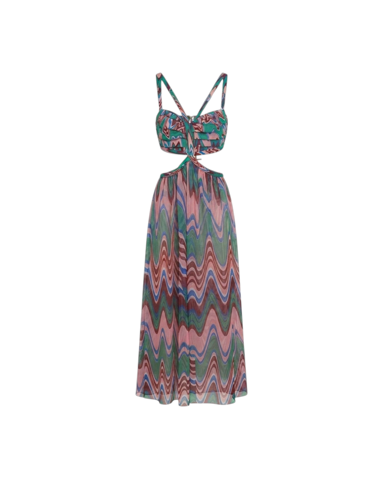 PATBO WAVE CUT-OUT MAXI DRESS CATALOGUE