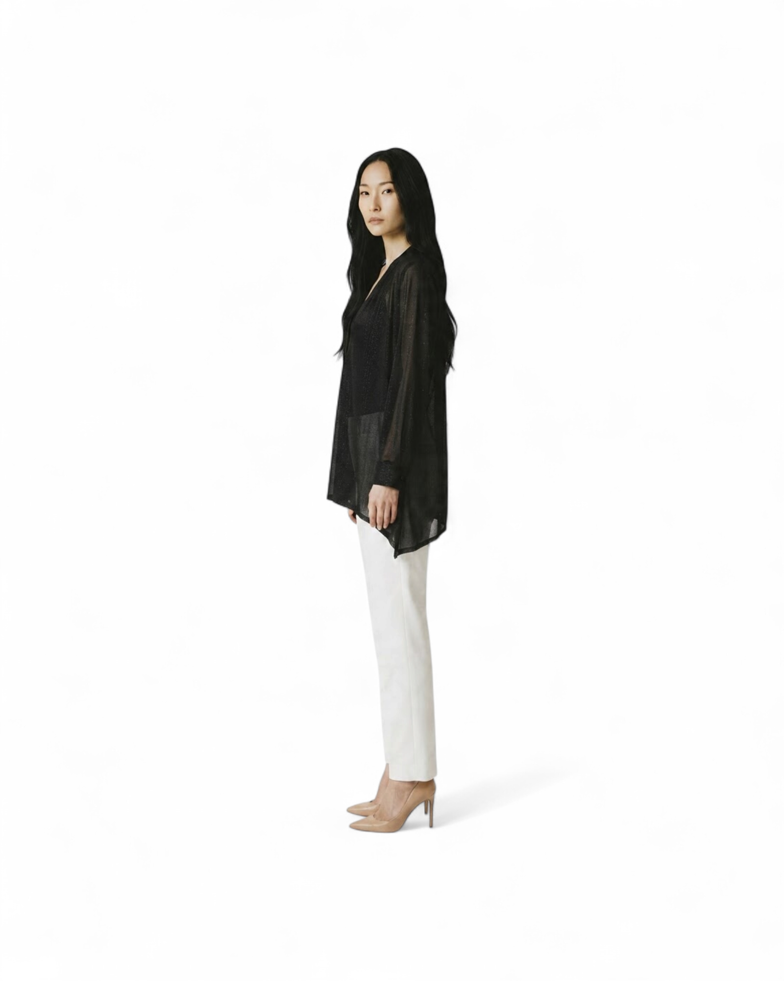 BALMAIN B-METAL/SHORT KAFTAN MODEL