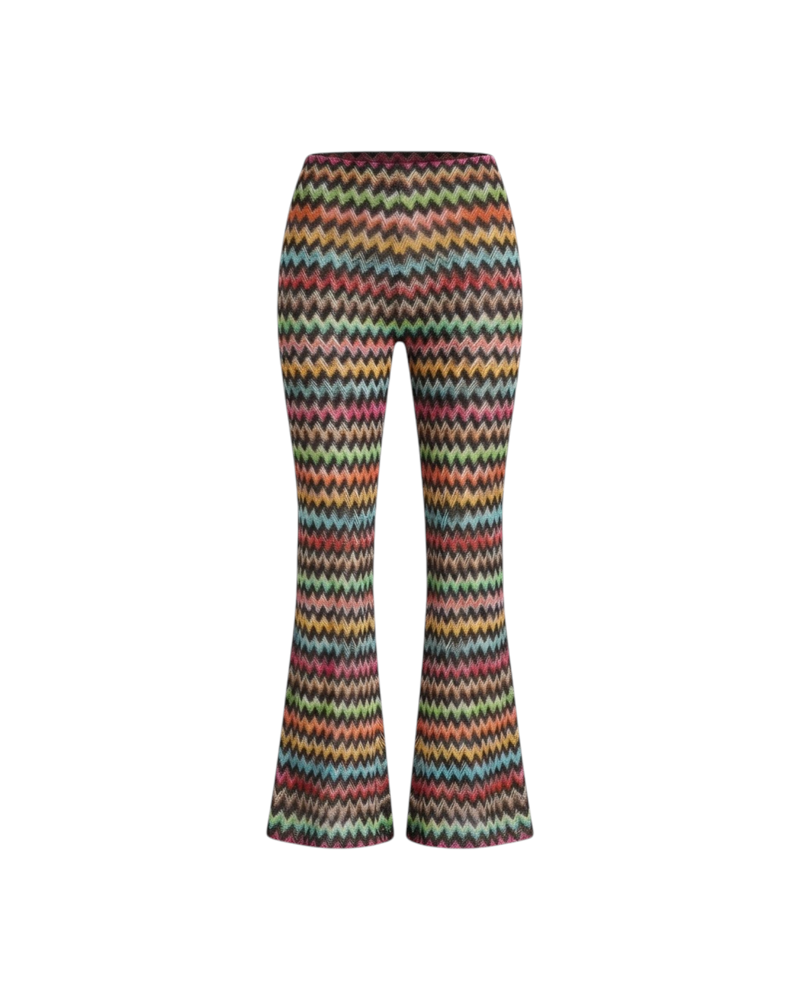 MISSONI TROUSERS-MULTICOLOR MICRO CHEVRON RASCHEL w/ LUREX CATALOGUE