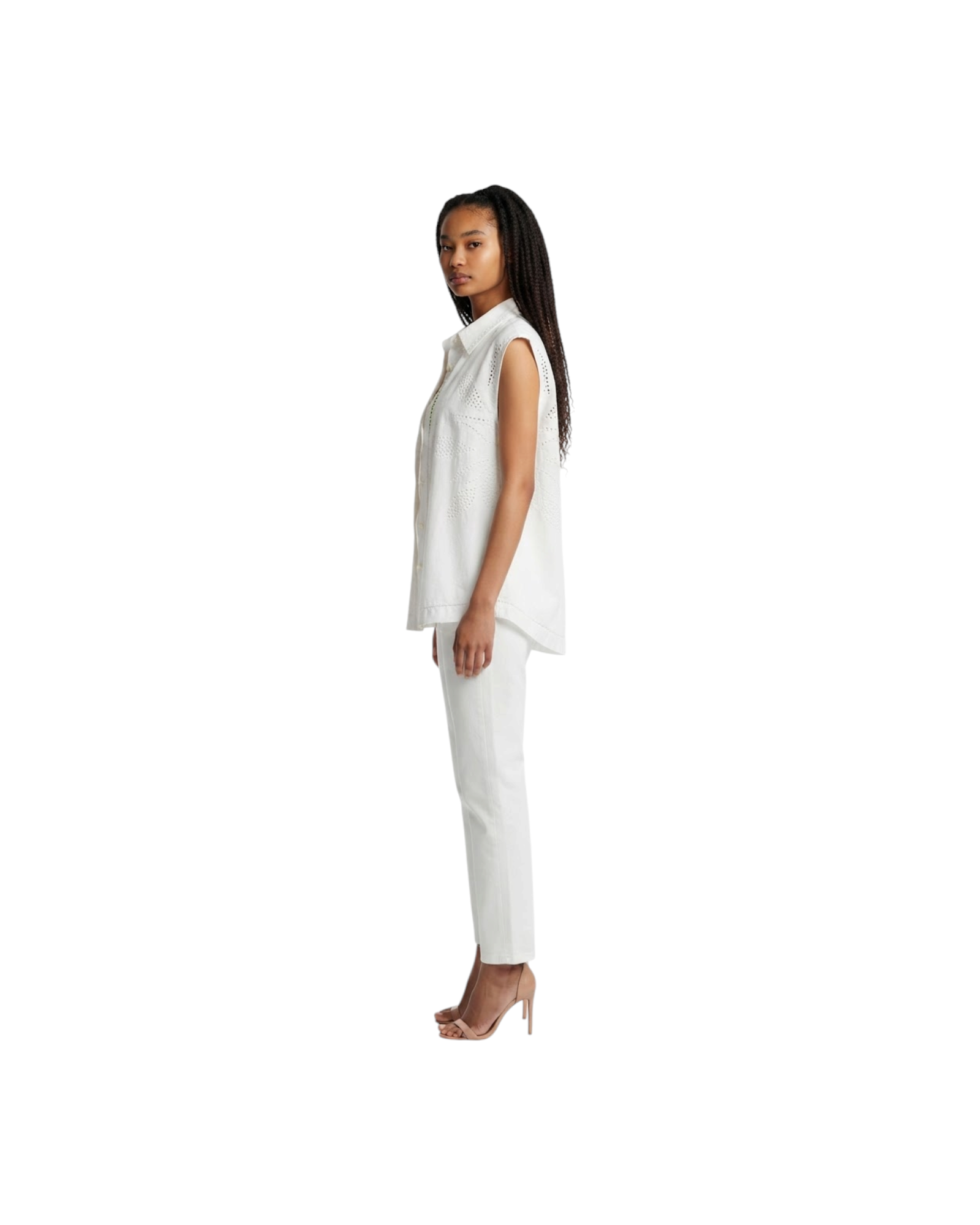 FARM RIO MAXI SUNSET RICHELIEN SHIRT MODEL