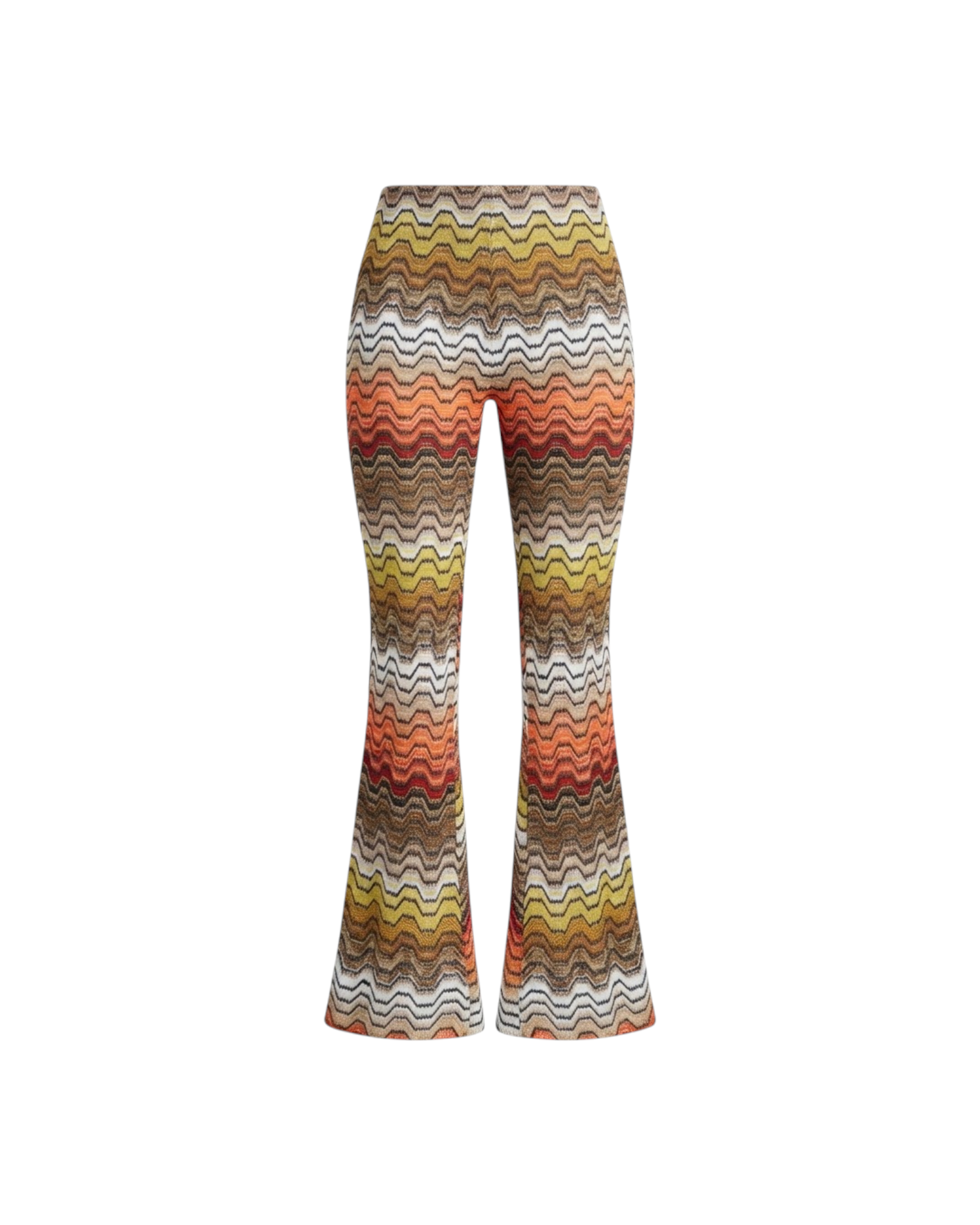 MISSONI TROUSERS-VISCOSE-LUREX BLEND MULTICOLOR CHEVRON RASCHEL CATALOGUE