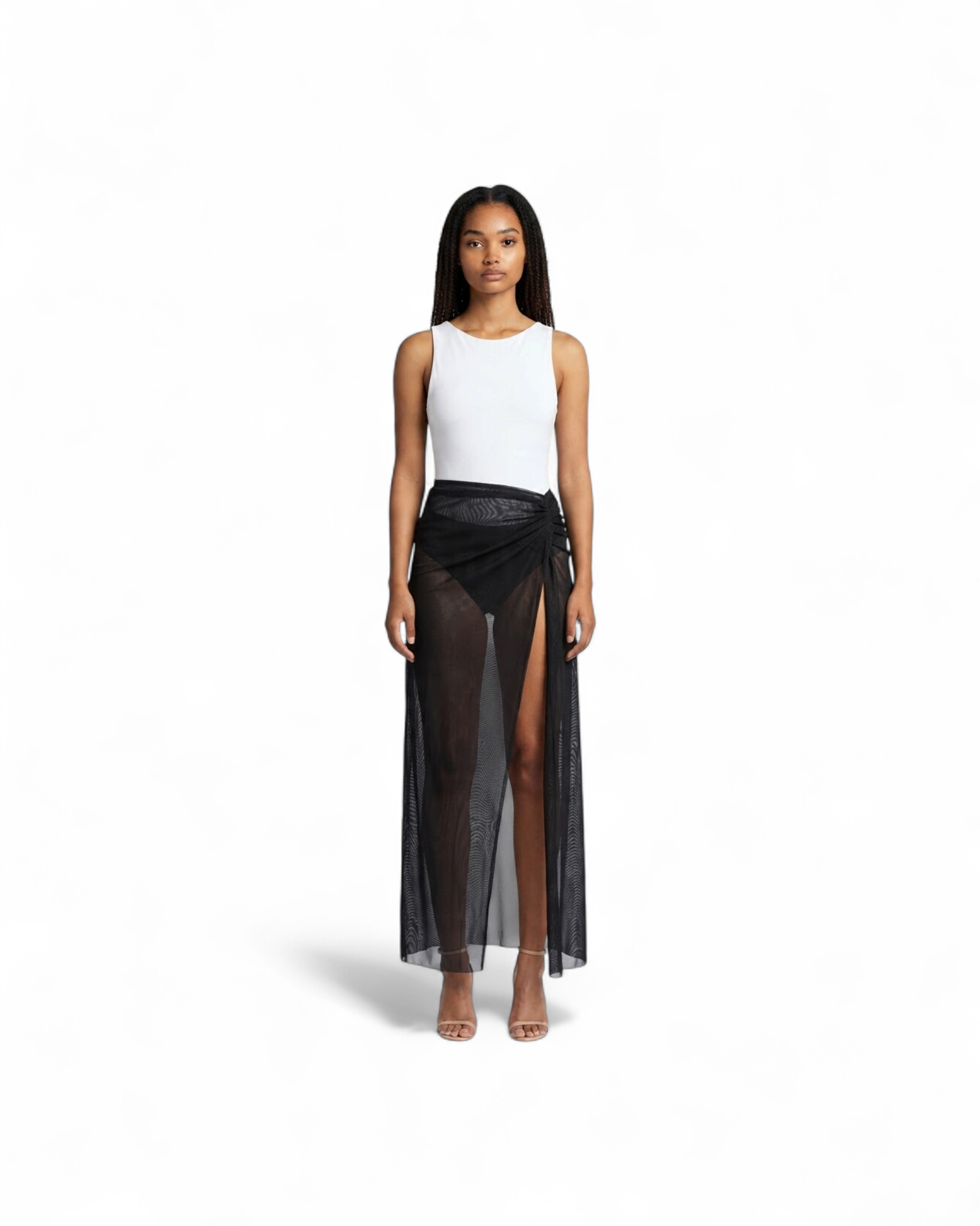 BOND-EYE MAXI SKIRT MODEL