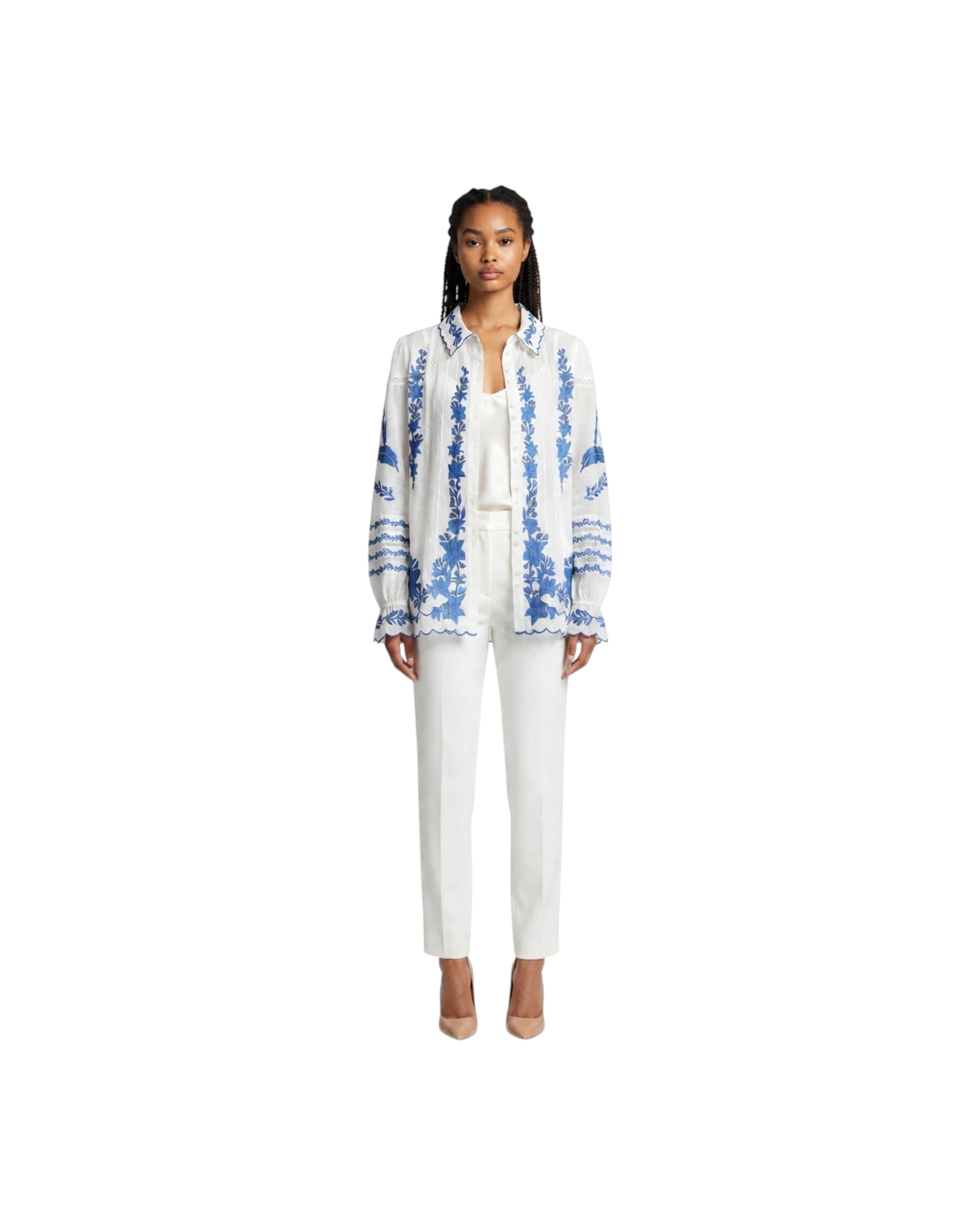 FARM RIO BLUE YARD SHIRT MODEL