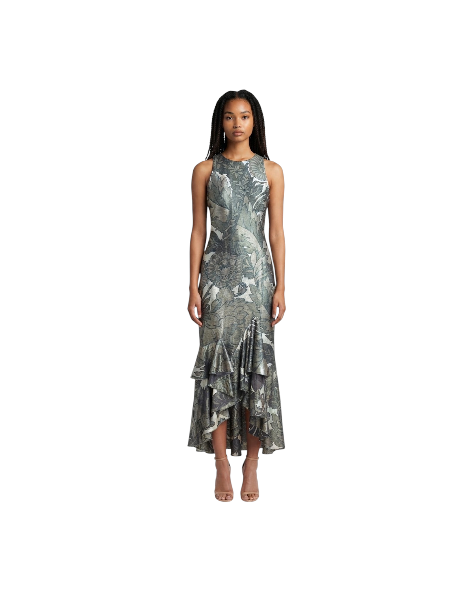 ETRO RUFFLE DRESS MODEL
