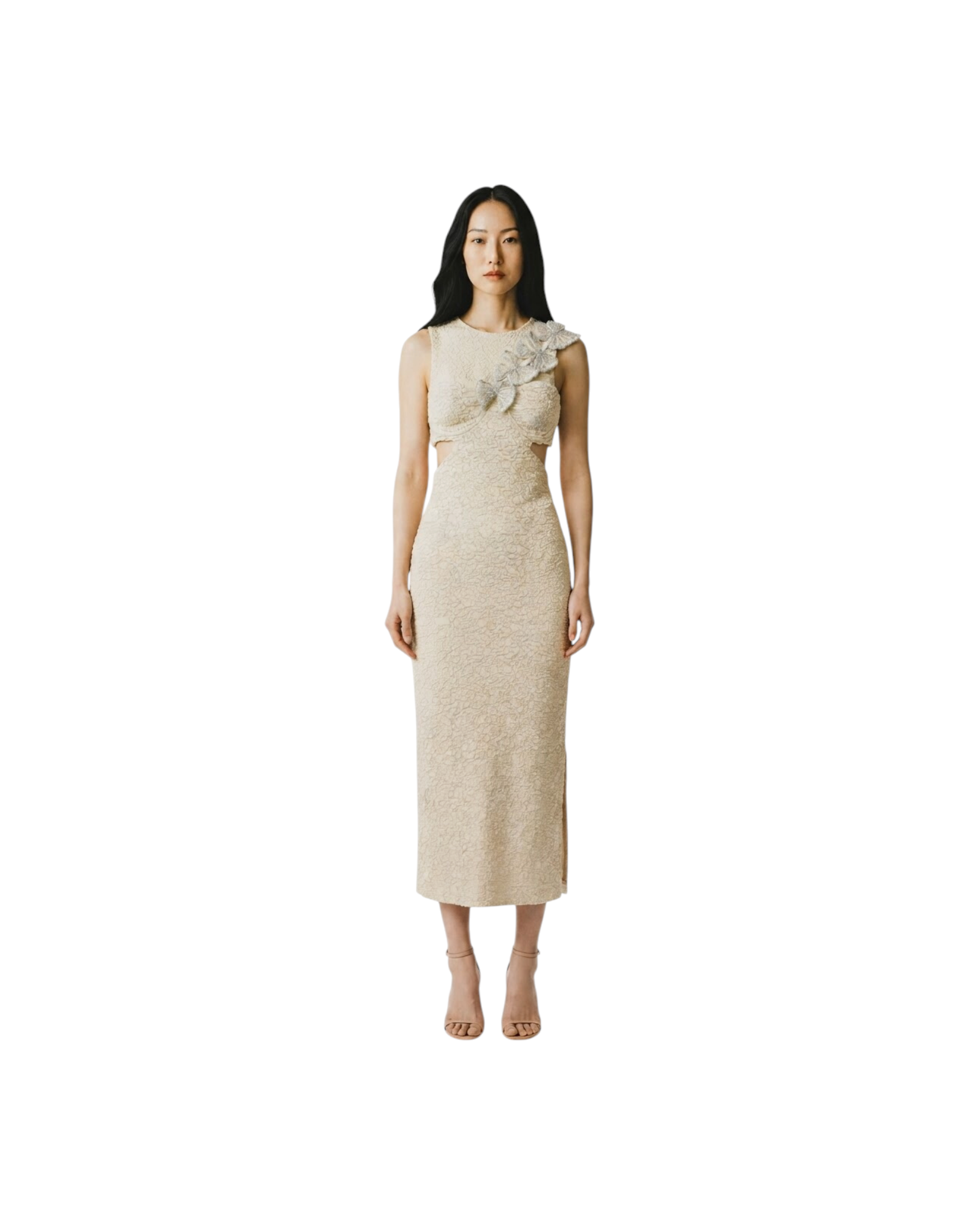 PATBO PAPILLON JACQUARD ONE SHOULDER MODEL