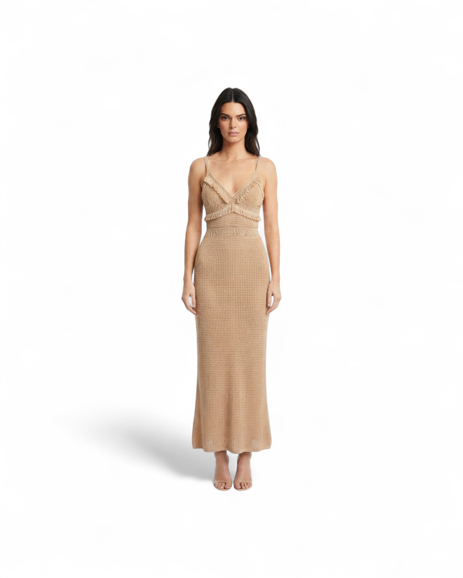 MISS BIKINI LONG DRESS EMBOSSED FABRIC MODEL