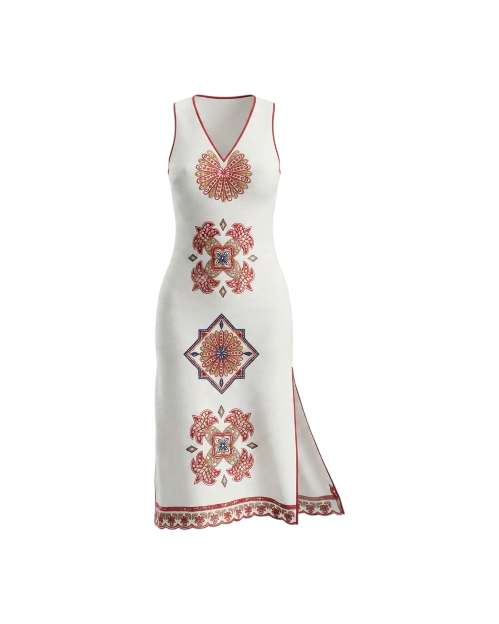 FARM RIO MARYS TILES MIDI DRESS CATALOGUE