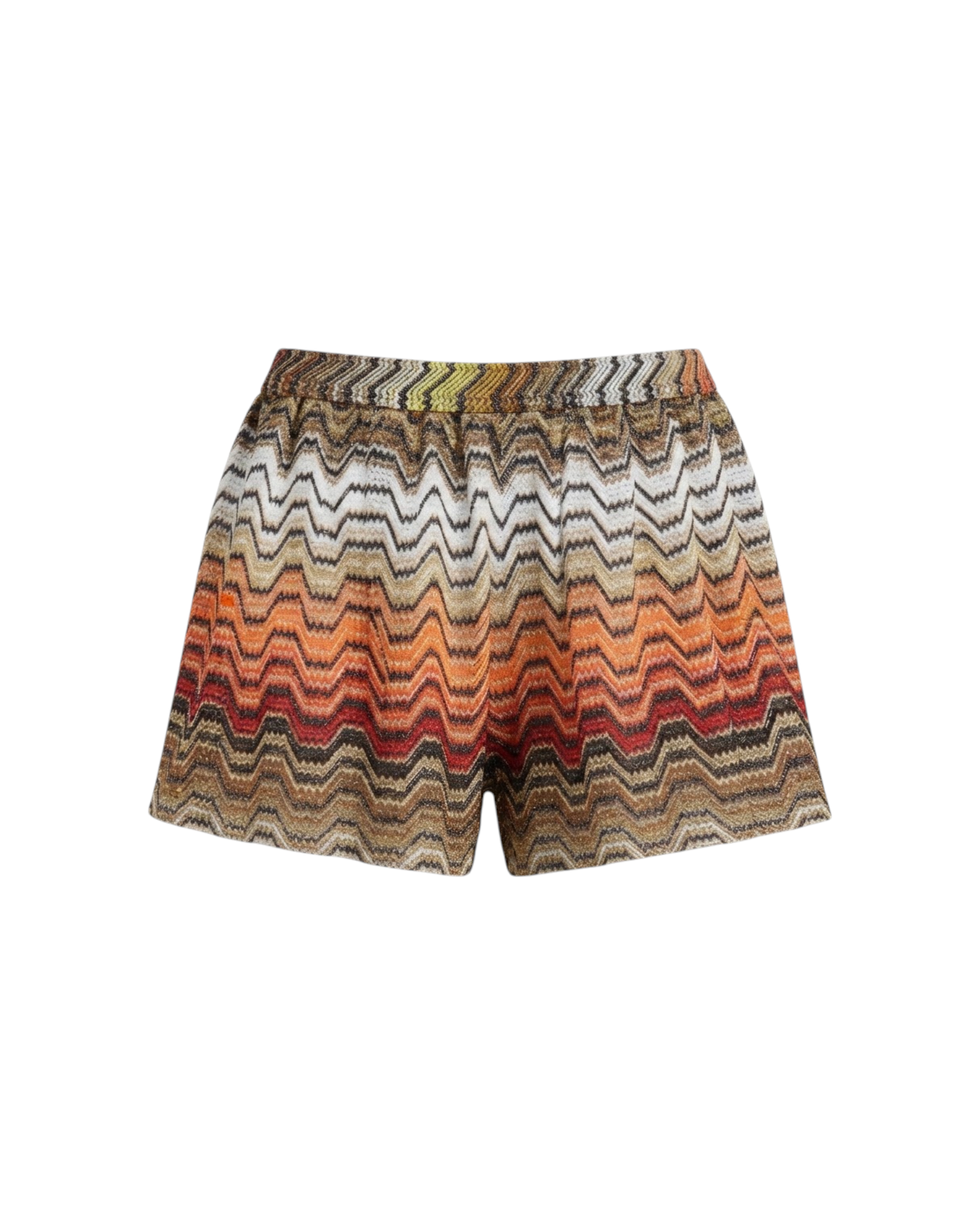 MISSONI SHORTS-VISCOSE-LUREX BLEND MULTICOLOR CHEVRON RASCHEL CATALOGUE