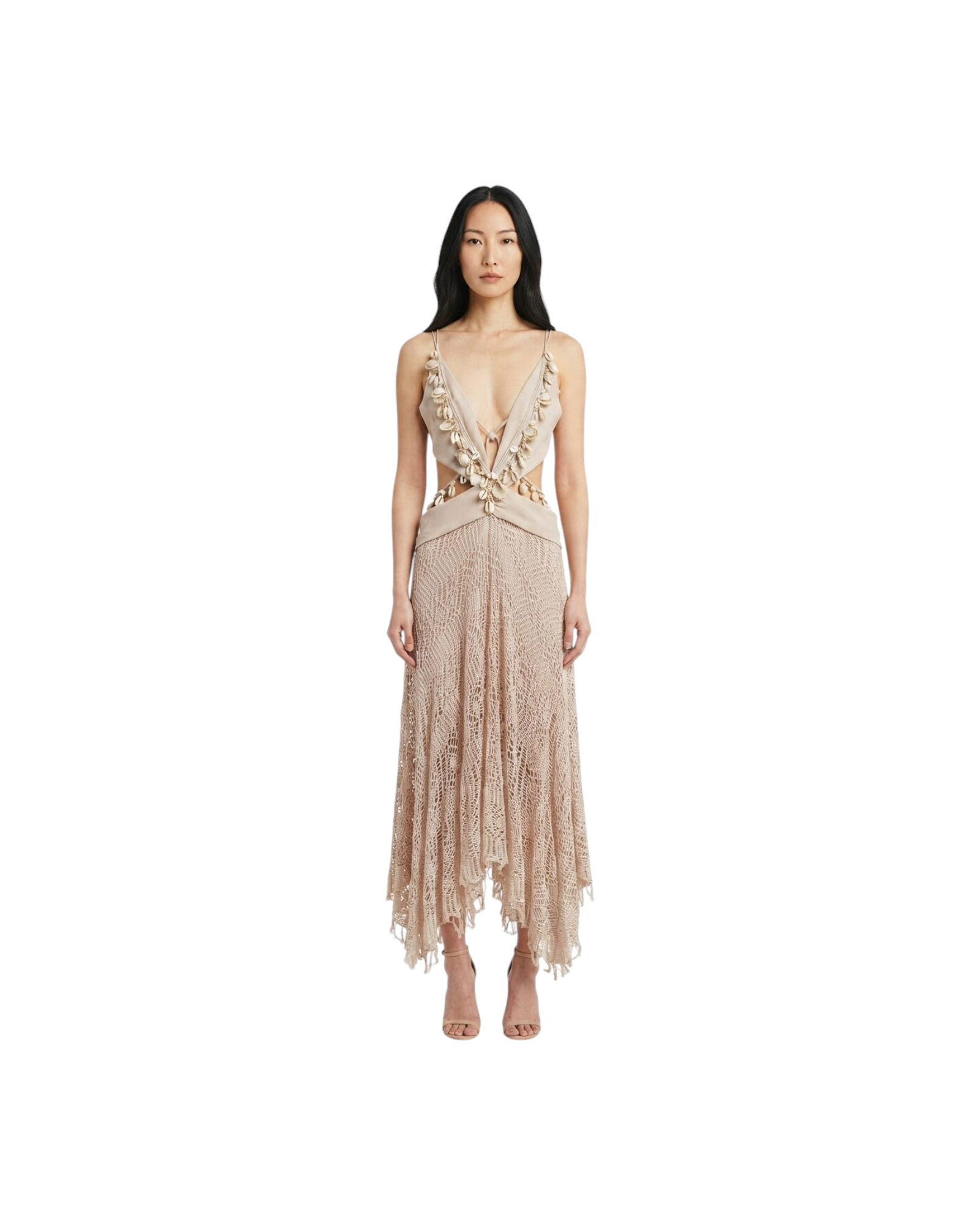 PATBO SEASHELL LYCRA PLUNGE BEACH MODEL
