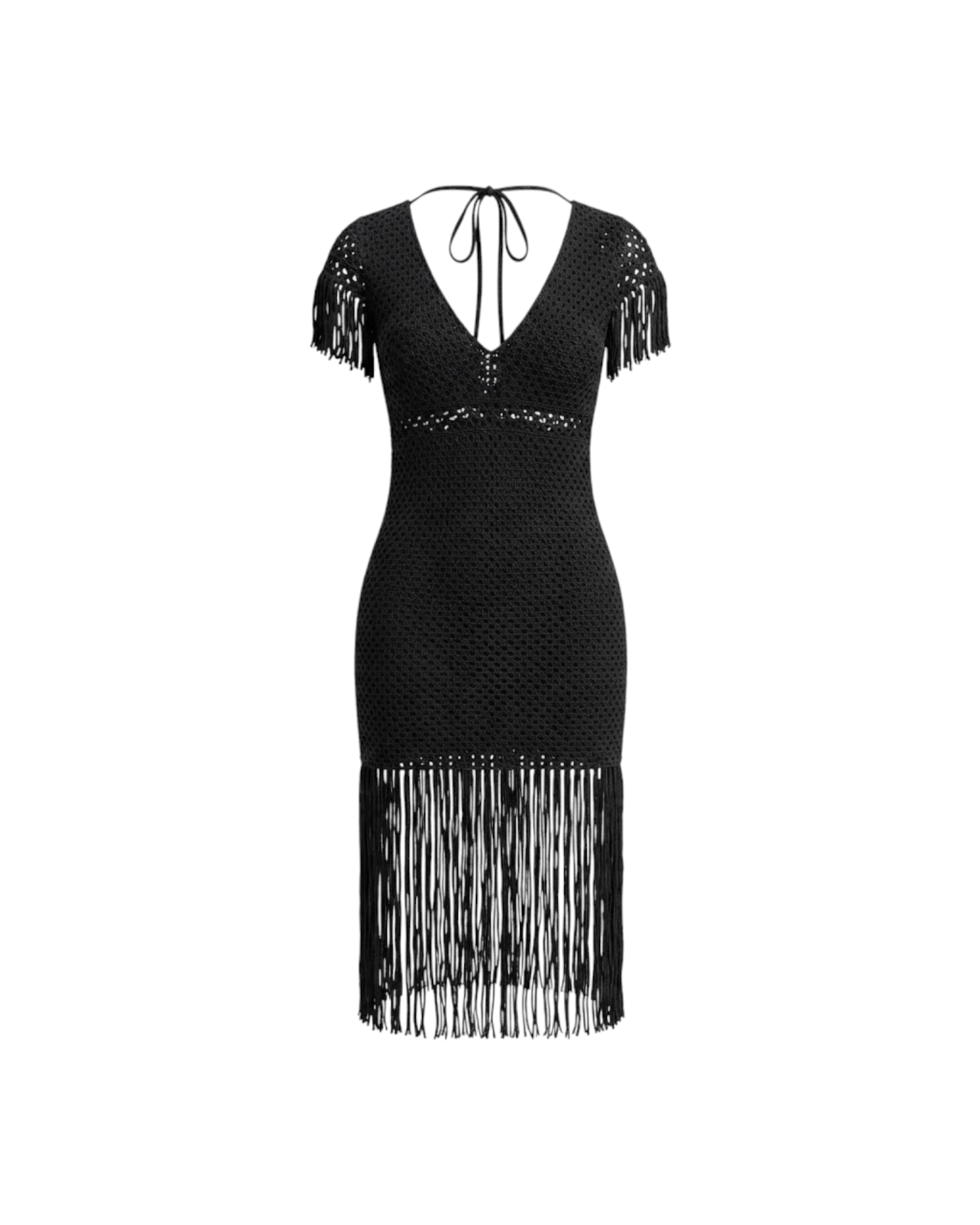MISS BIKINI MESH DRESS LONG FRINGE CATALOGUE