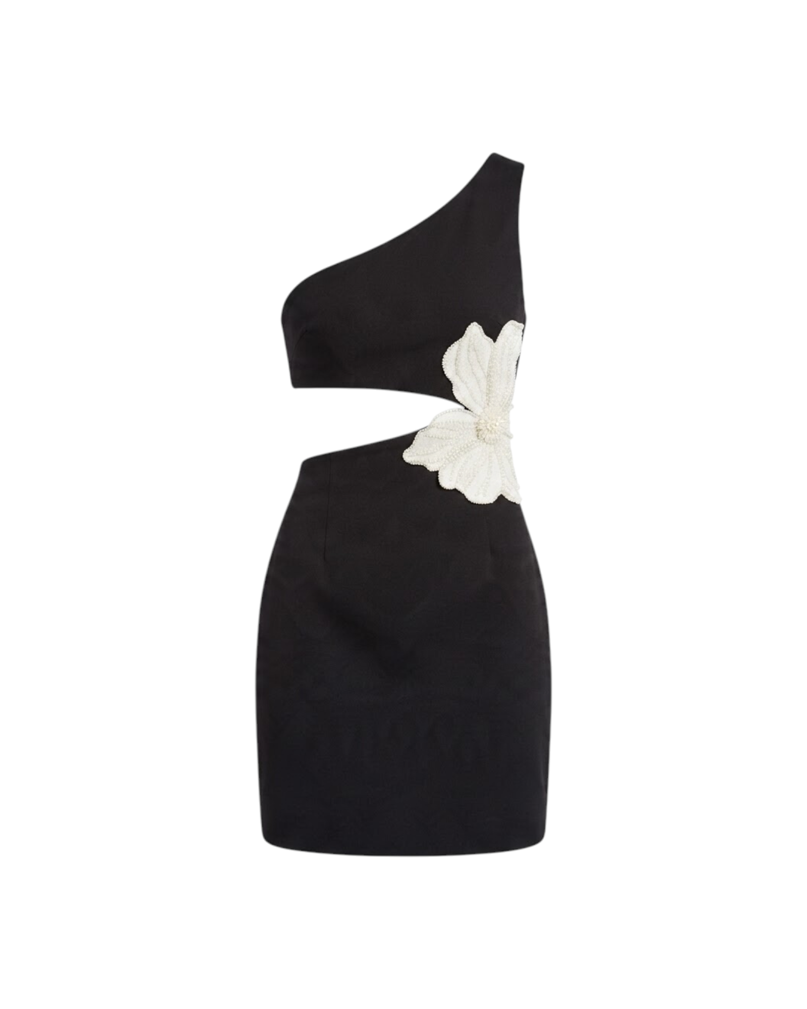 PATBO ONE SHOULDER MAXI DRESS WITH FLOWER CATALOGUE