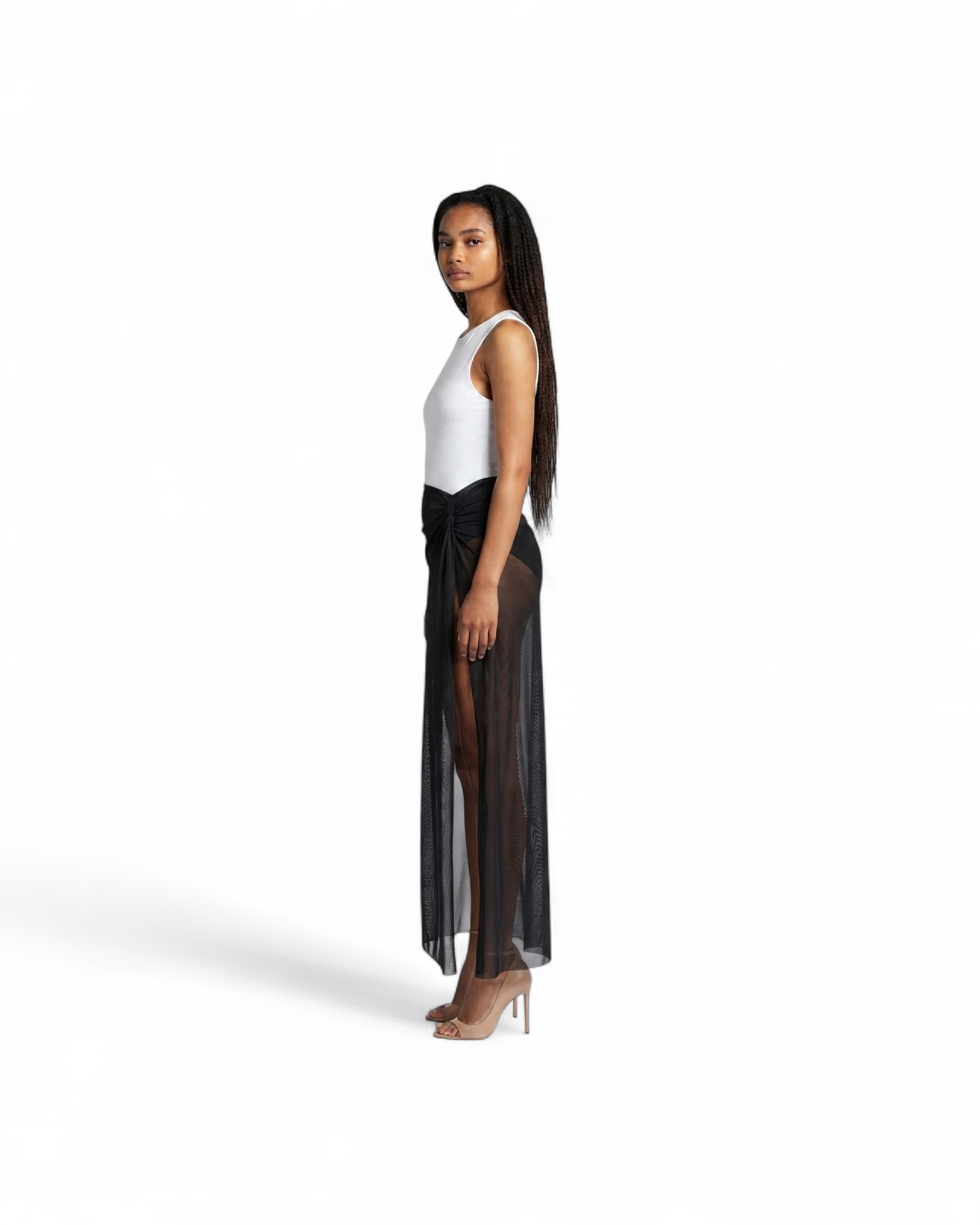 BOND-EYE MAXI SKIRT MODEL