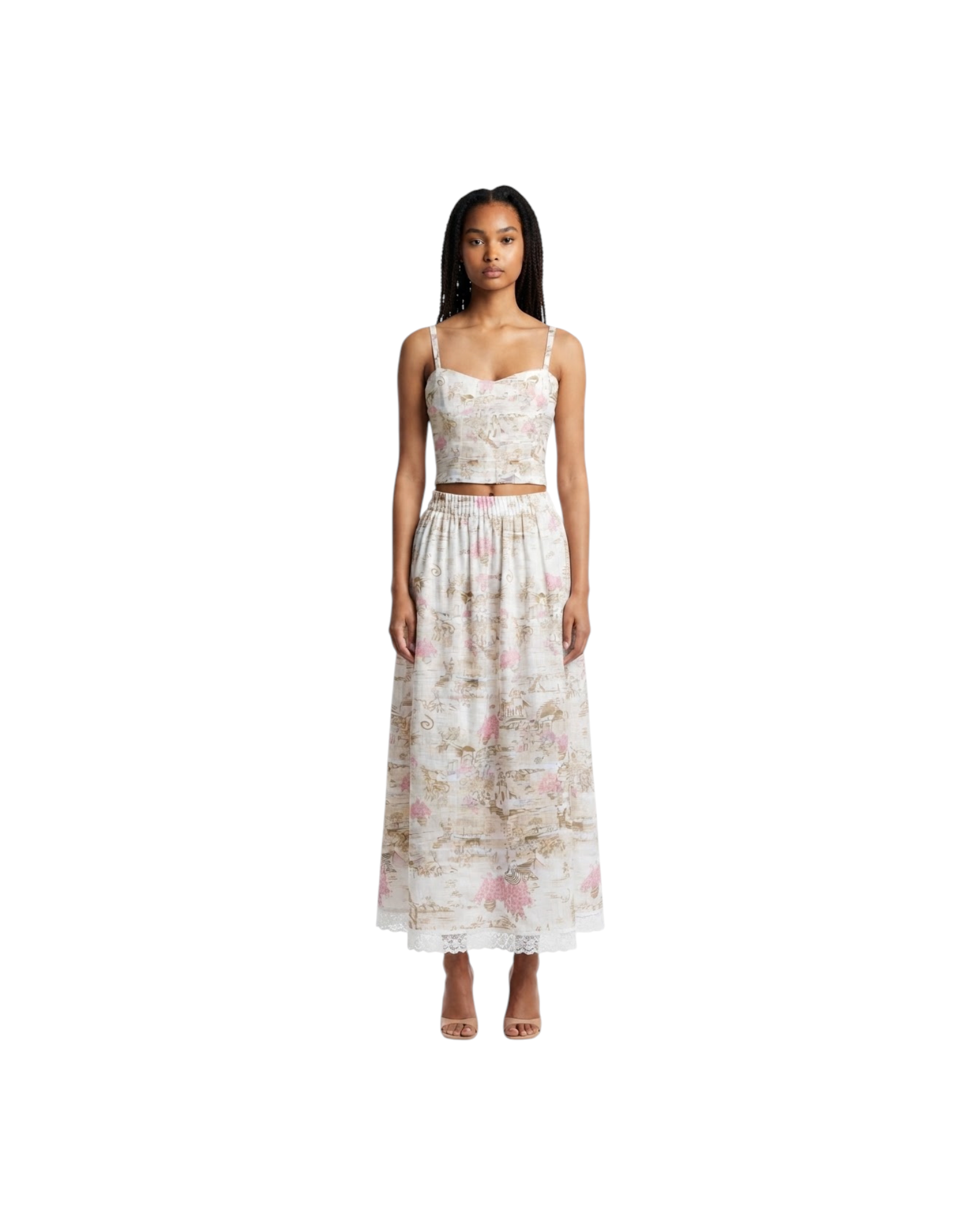 GIGI KARPATHOS SANTO ROSA styled outfit; complementary pieces sold separately