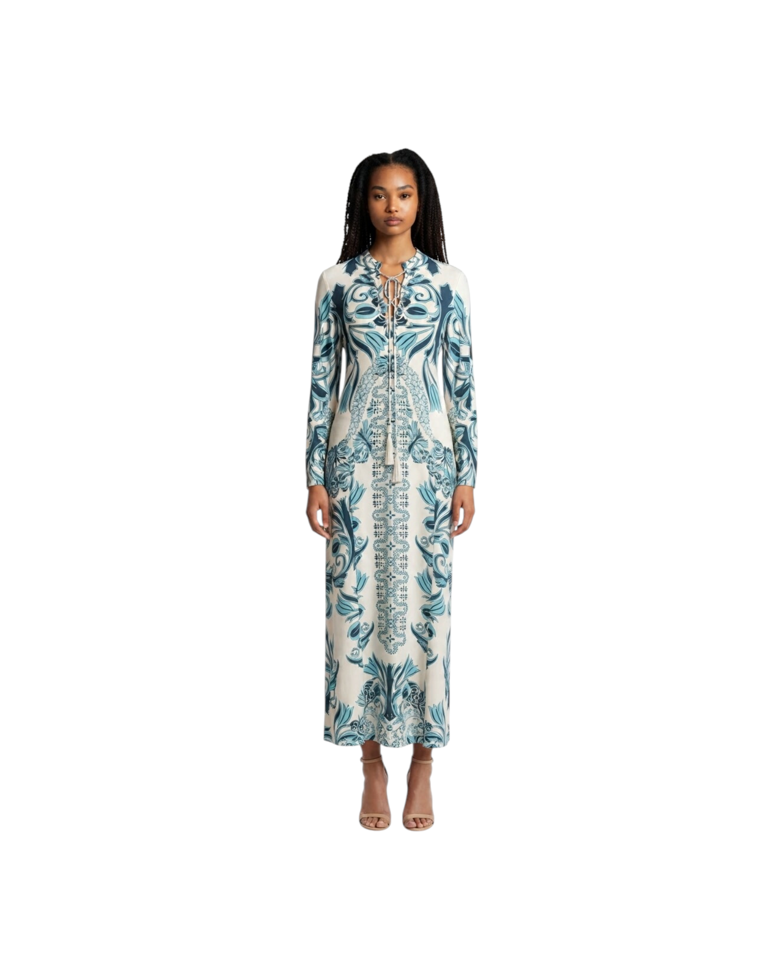 MELISSA ODABASH AMITY SS-WOMEN'S LONG DRESS-ALLEGRIA MODEL
