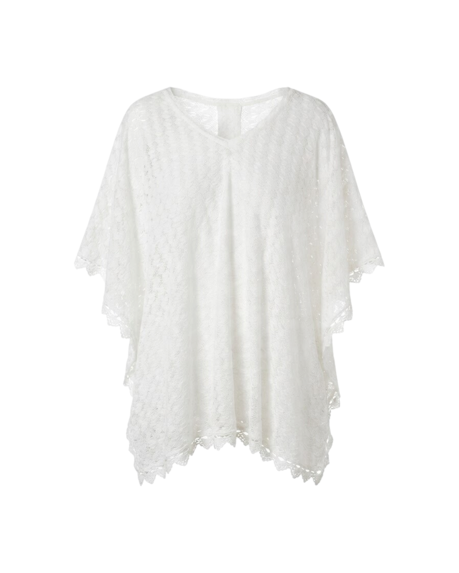 MELISSA ODABASH PETRA HS-WOMEN'S SHORT KAFTAN-WHITE CATALOGUE