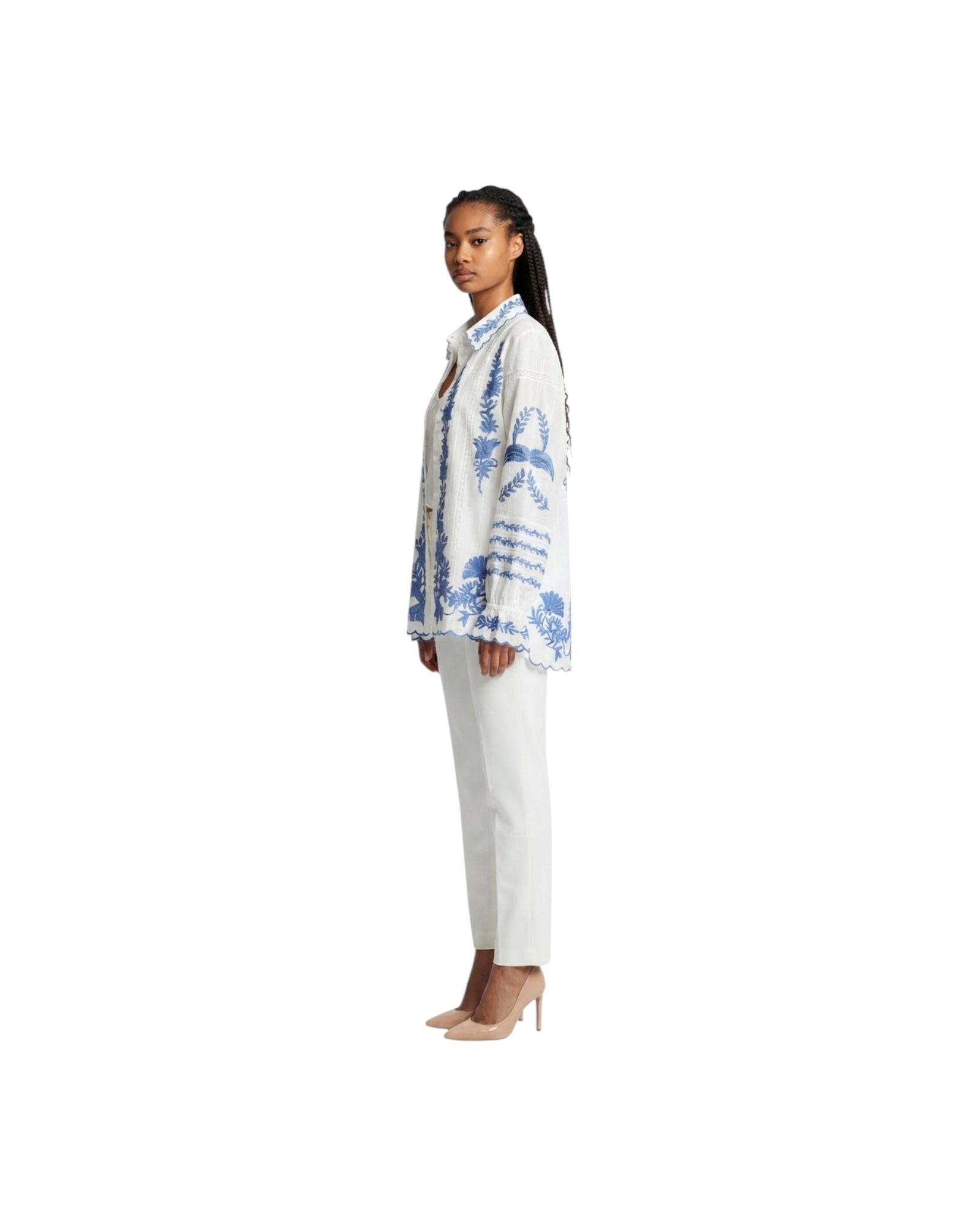 FARM RIO BLUE YARD SHIRT MODEL