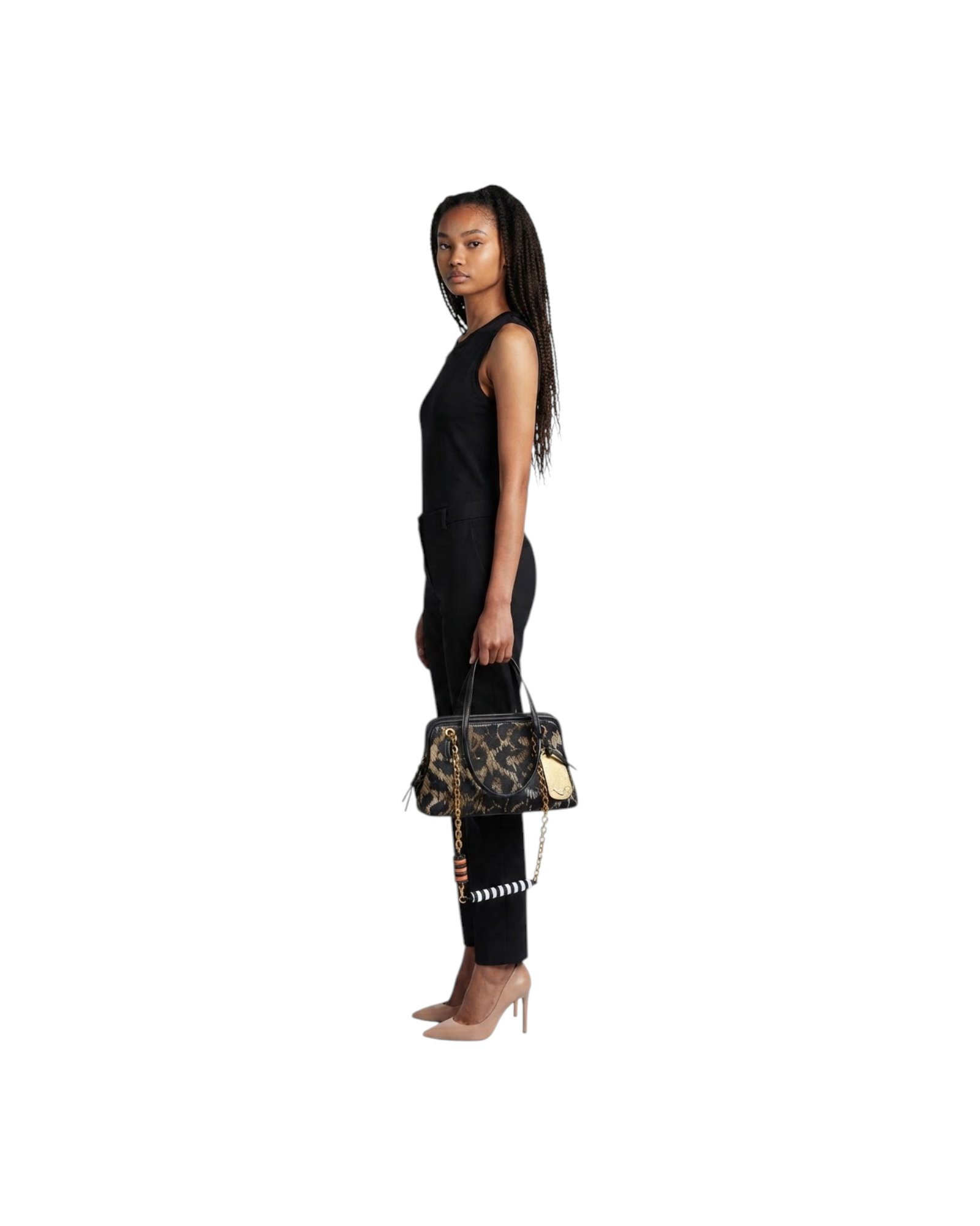 ETRO Shoulder Bag Doctor S Emroidery Raffia MODEL