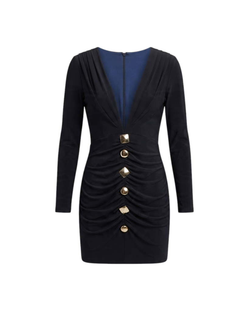 PATBO Moonlit jersey long sleeve mini dress