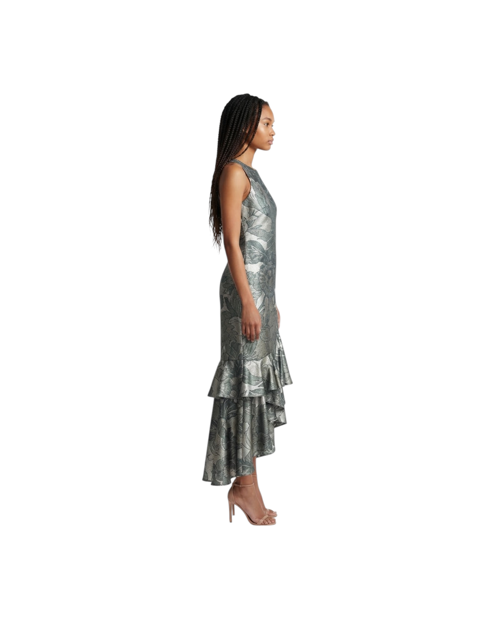 ETRO RUFFLE DRESS MODEL