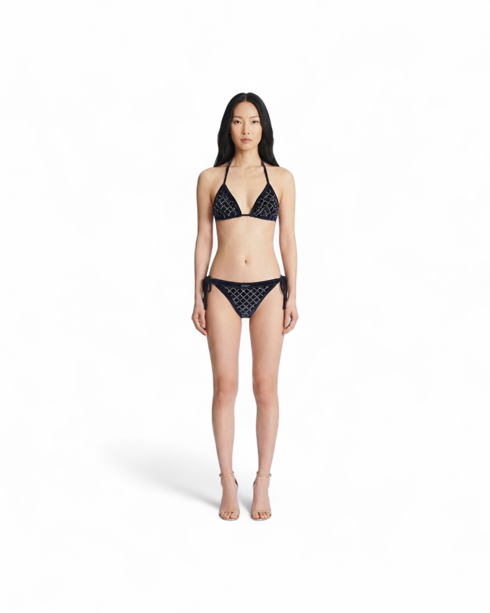 BALMAIN STRASS/TRIANGLE BIKINI MODEL
