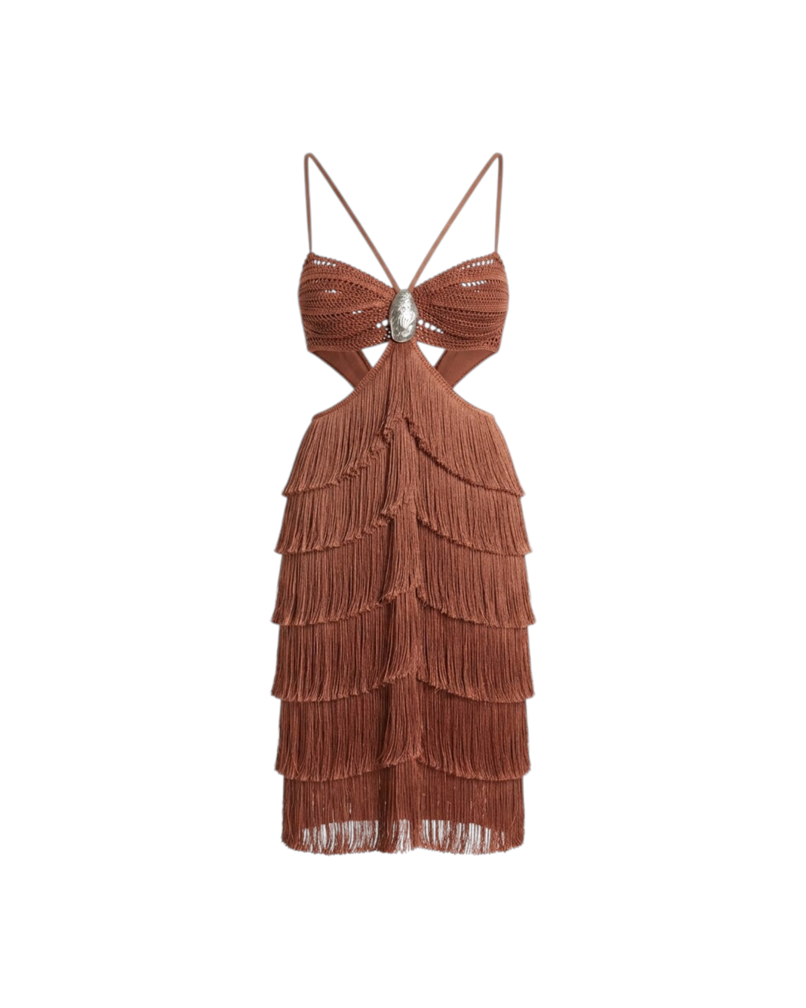 PATBO Amethyst fringe midi dress CATALOGUE