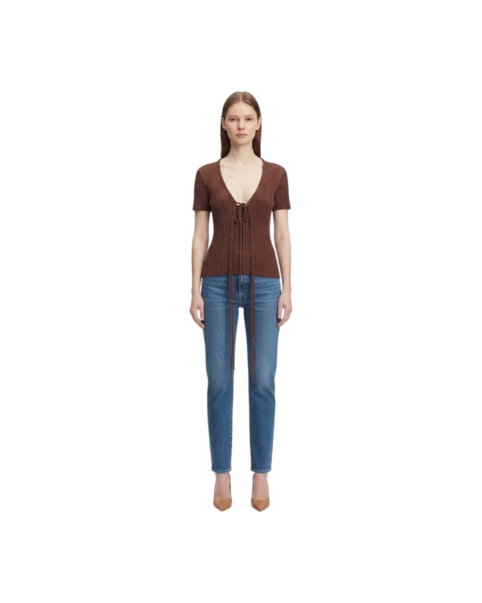 CULT GAIA DAISY KNIT TOP MODEL