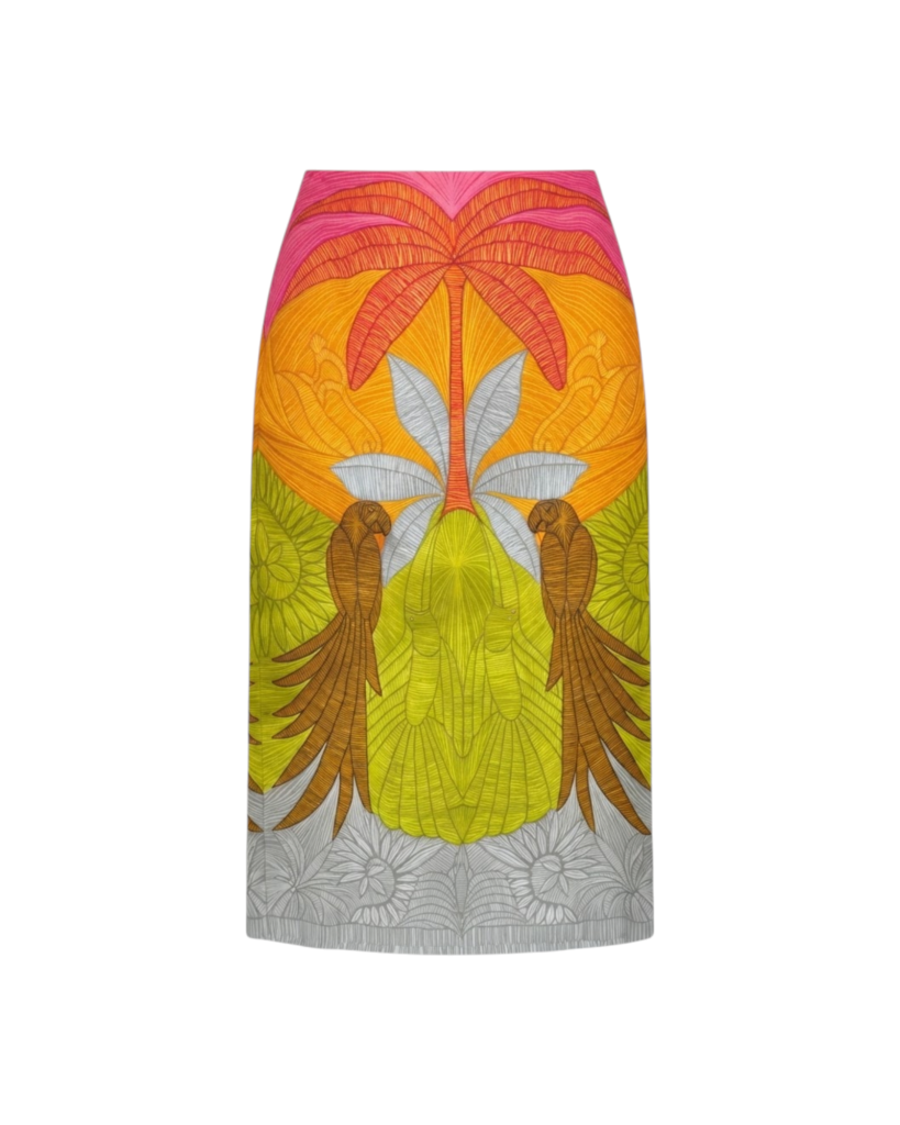 FARM RIO USIACURI MULTICOLOR MAXI SKIRT-USIACURI MULTICOLOR