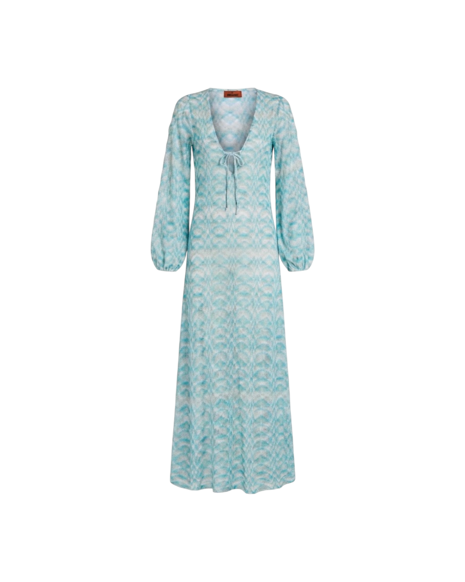 MISSONI LONG COVER UP-MULTICOLOR STEREO PATTERN RASCHEL w/ LUREX CATALOGUE
